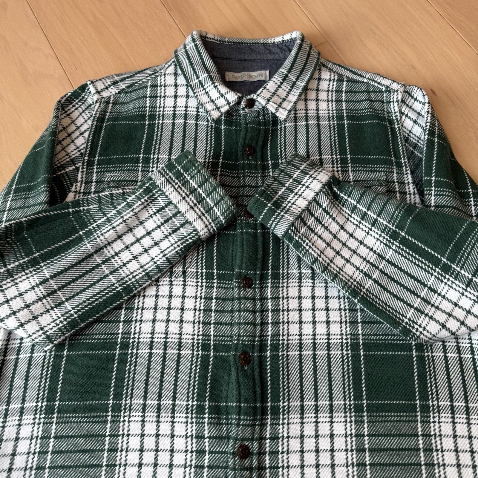Outerknown Outerknown Blanket Shirt Large Green Multicolor Heavy Cotton Size US L / EU 52-54 / 3 - 4 Thumbnail