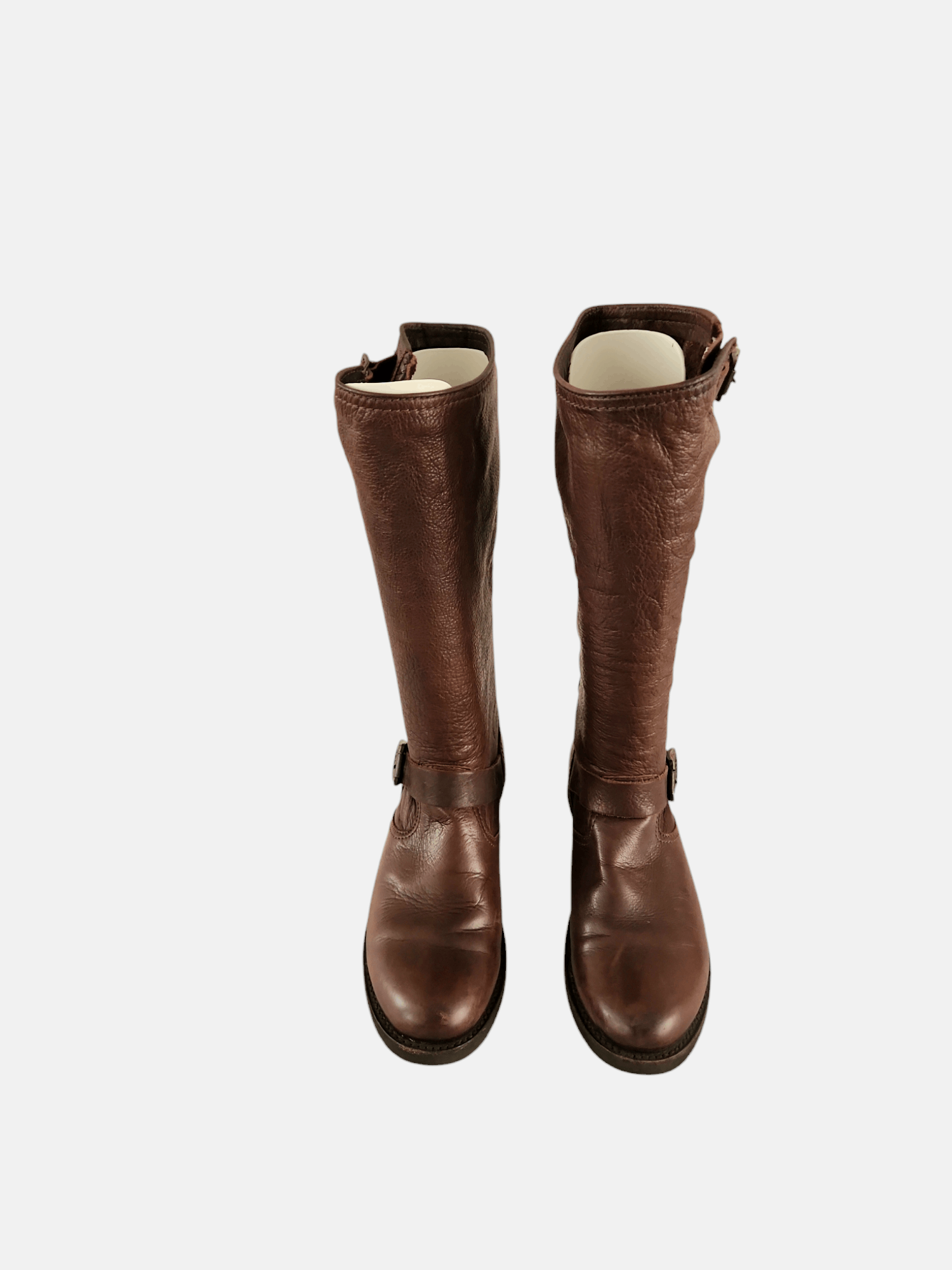 Frye FRYE SLOUCH Tall Brown Leather Motorcycle style Boots SZ 9 Size US 9 / IT 39 - 3 Thumbnail