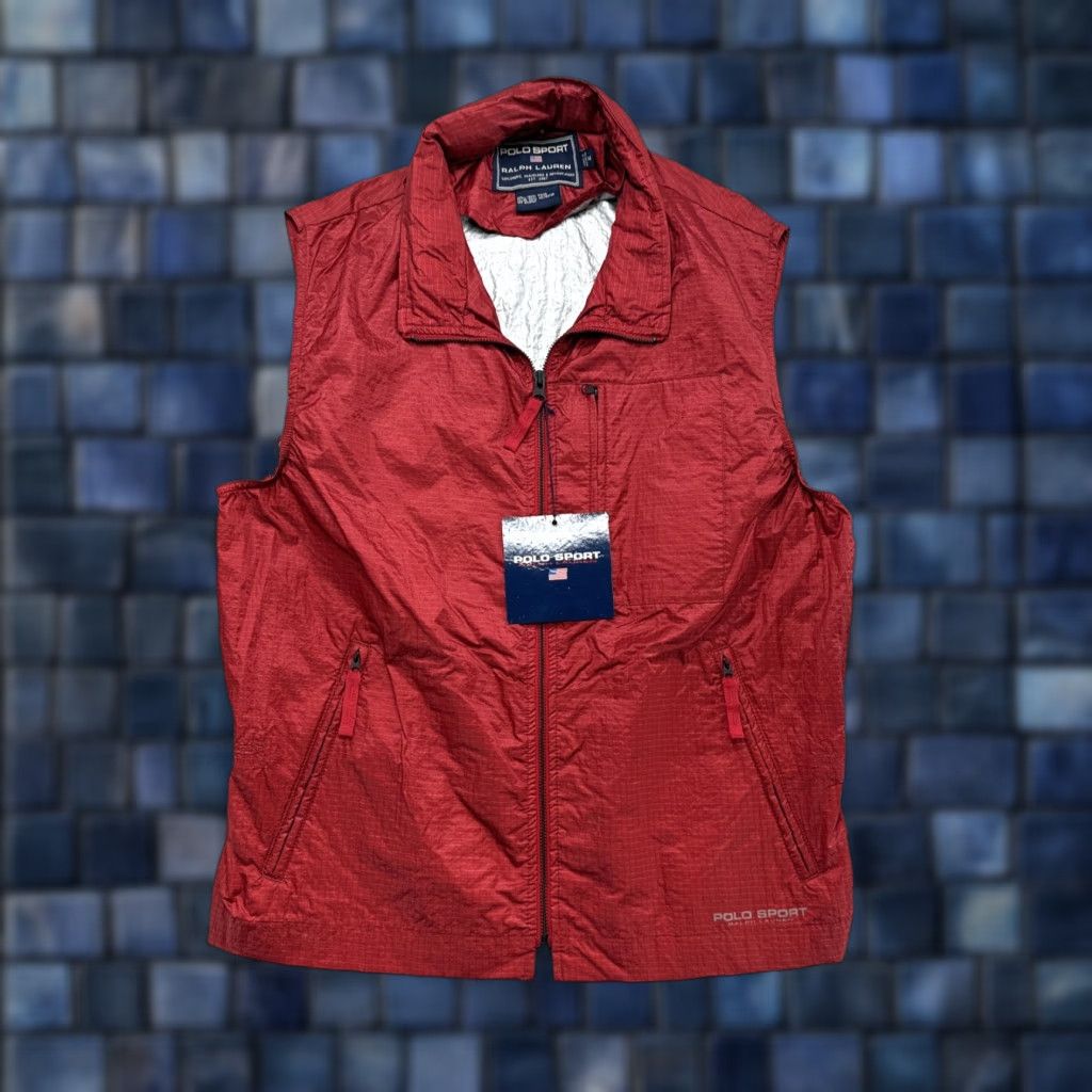 Ralph Lauren VINTAGE Polo Sport Ralph Lauren Windbreaker Ripstop Hood Vest Mens SZ M NEW Size US M / EU 48-50 / 2 - 1 Thumbnail