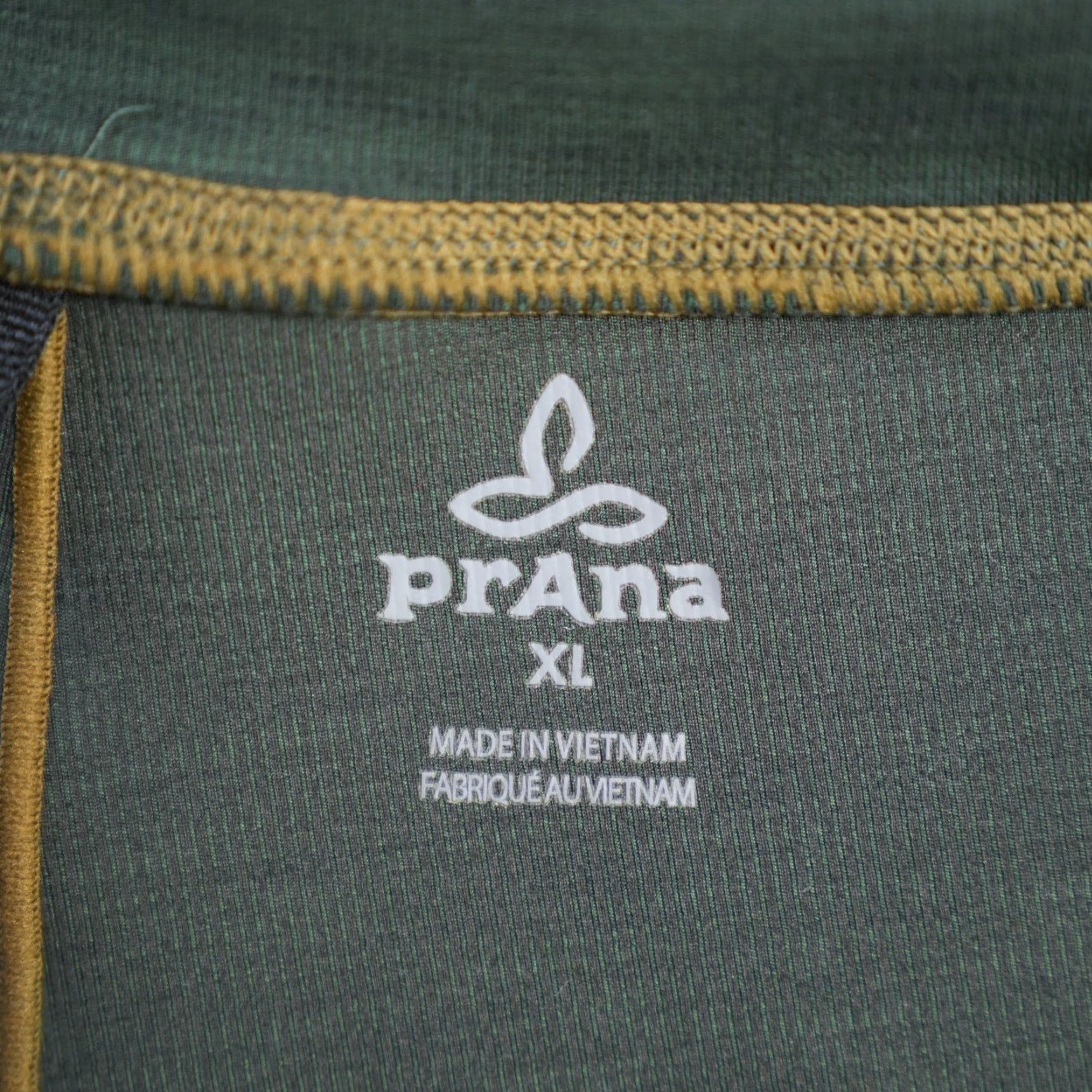 Prana VINTAGE Prana Leggings Women’s XL Green Ribbed Pockets High Rise Athletic Yoga Workout Size 40" / US 18 - 3 Thumbnail