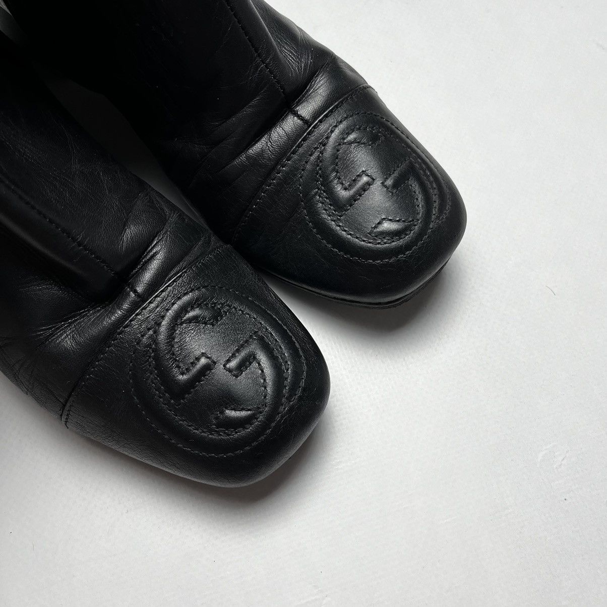 Gucci Gucci leather boots with heels Size US 8.5 / IT 38.5 - 4 Thumbnail