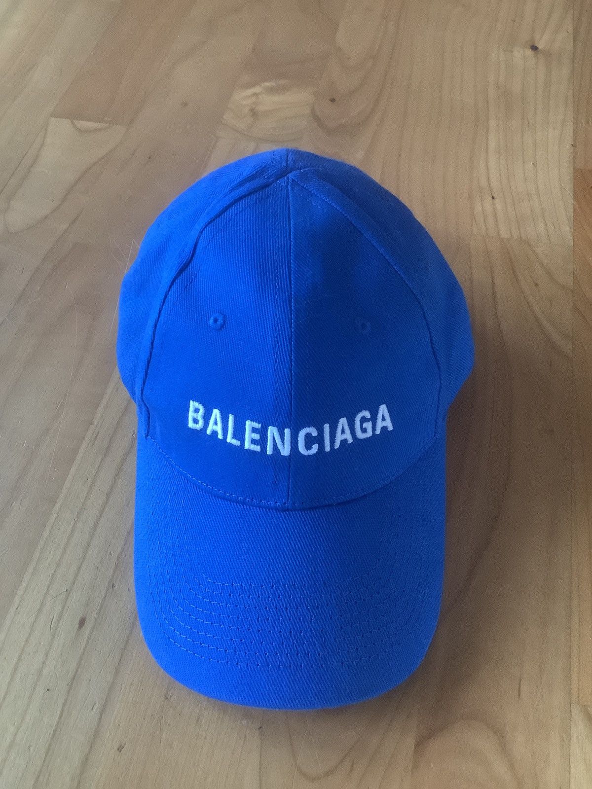 image of Blue Balenciaga Dad Hat in Bleu, Women's