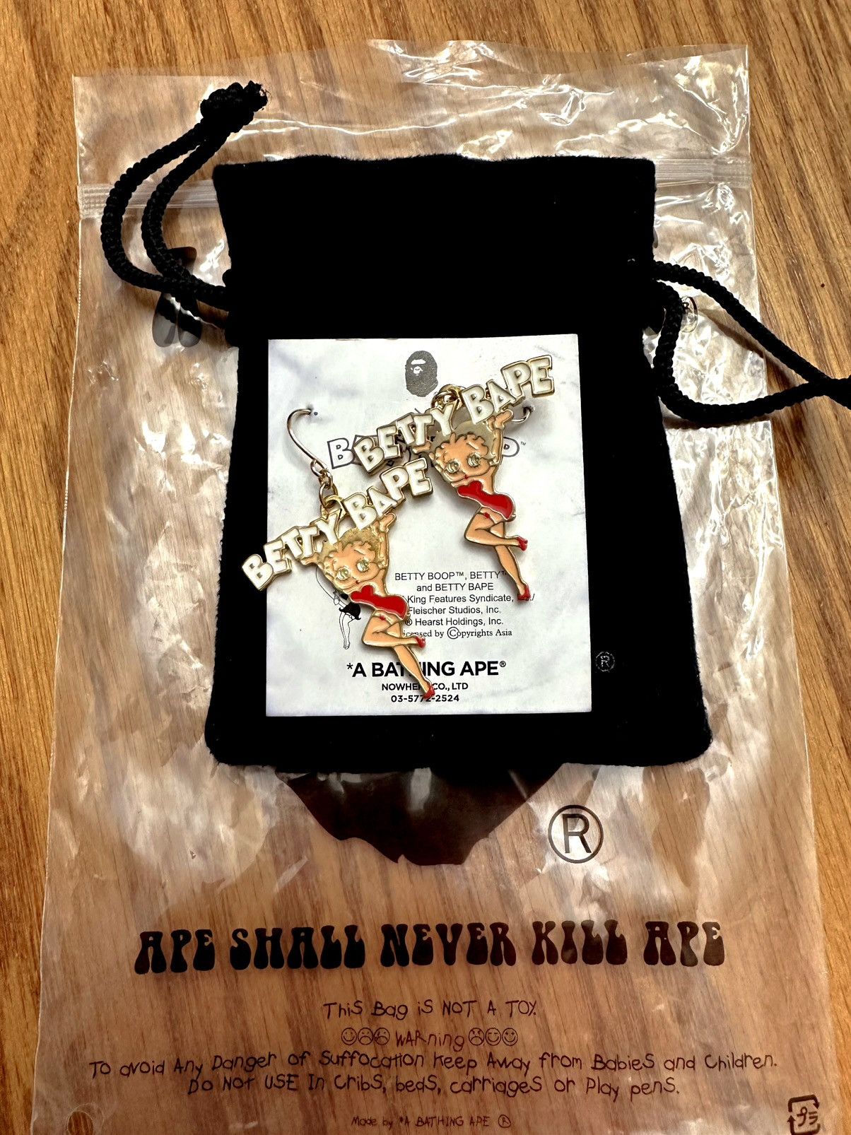 Bape Rare Betty Bape Earings Size ONE SIZE - 3 Thumbnail