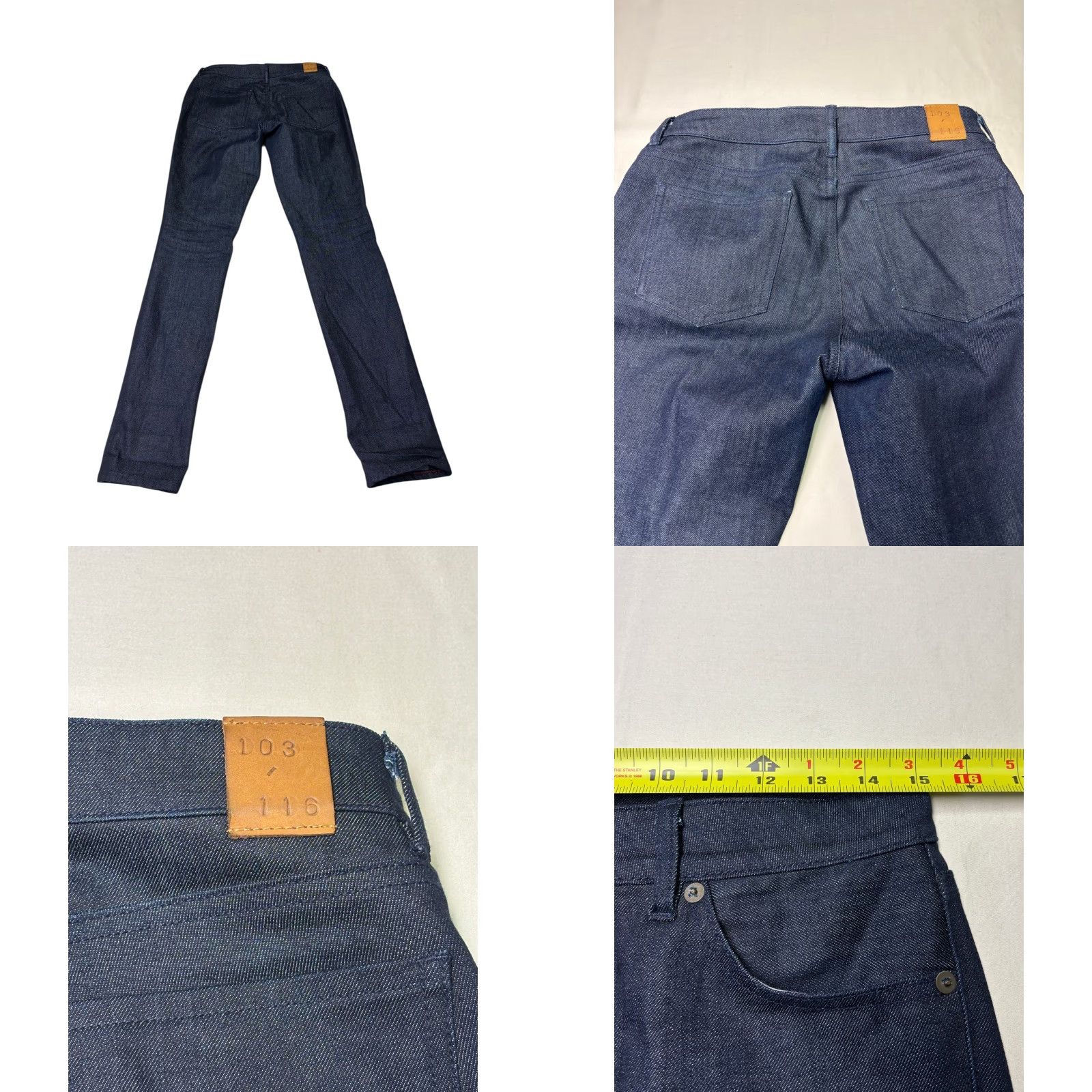 Raleigh Denim Raleigh Denim Surry Jeans Size 27 Dark Wash 5-Pocket Zip Button Made in USA Women Skinny Slim Denim 93% Cotton 6% Polyester 1% Elastane Size 27" / US 4 / IT 40 - 8 Thumbnail