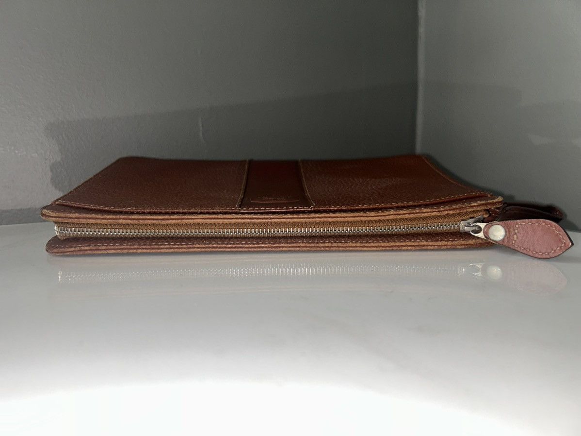 Burberry Vintage Burberry Brown Leather Clutch Bag w Nova Check Size ONE SIZE - 4 Thumbnail