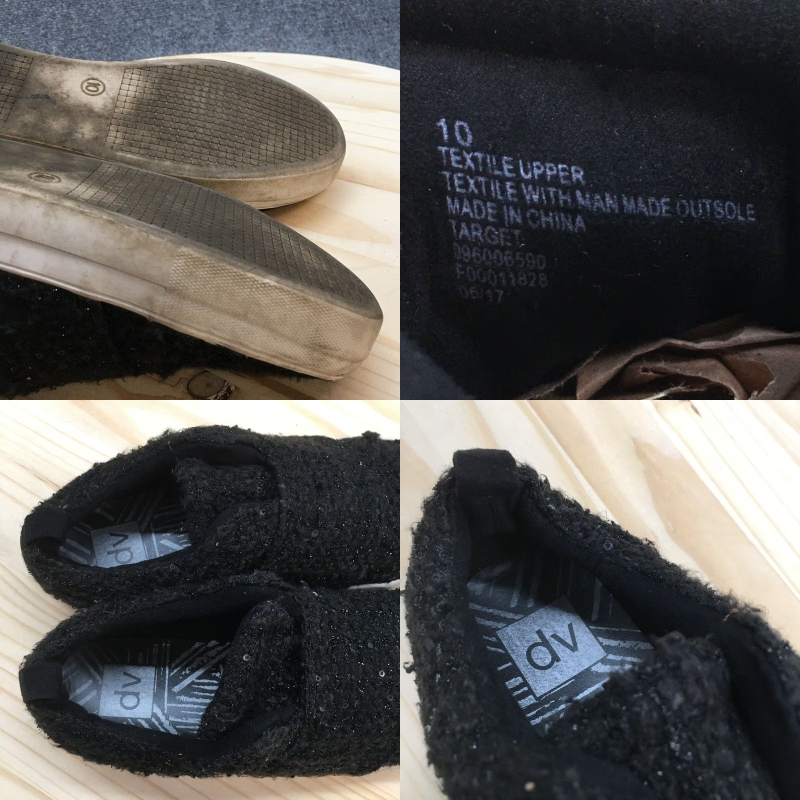 Dolce Vita Dolce Vita Womens Low Top Sneakers Black Fabric Snap Casual Comfort Shoes Size L / US 10 / IT 46 - 9 Thumbnail