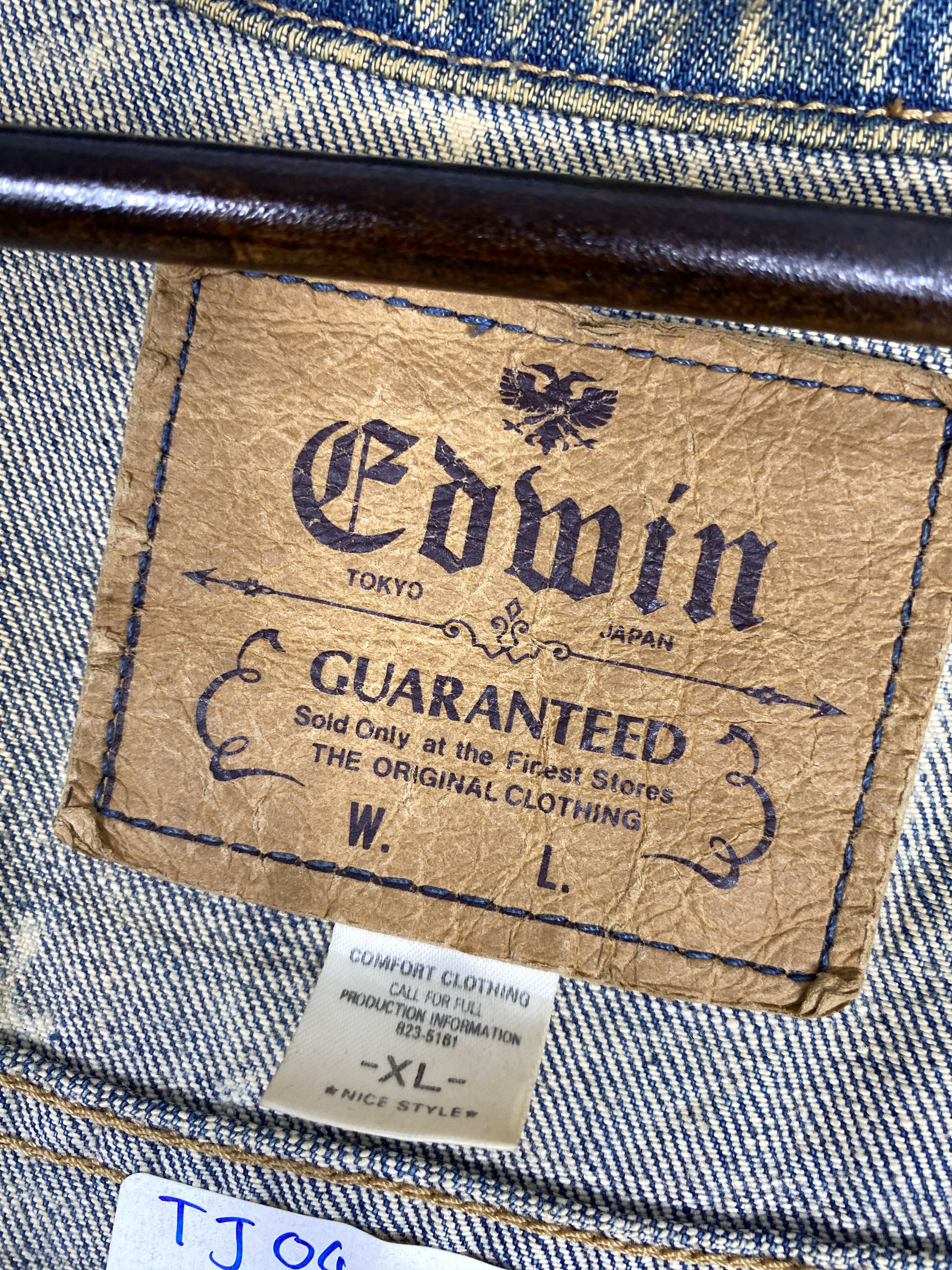 Edwin Vintage Edwin Acid Wash Denim Style Trucker Size US XL / EU 56 / 4 - 9 Thumbnail