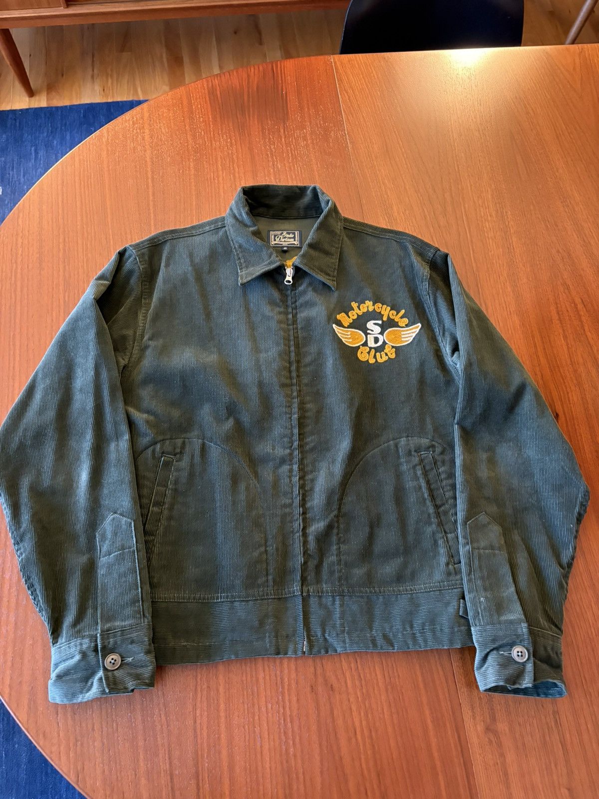 STUDIO D’ARTISAN Motorcycle Club Corduroy Chainstitch Jacket