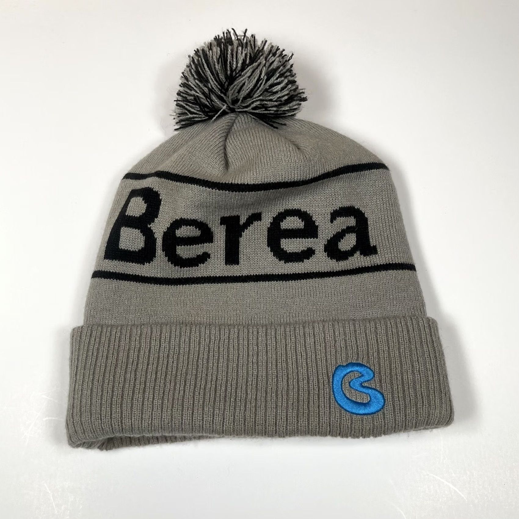 Vintage Berea Beanie Hat Cap Adults One Size Fits Most Gray Winter Snow Size ONE SIZE - 2 Thumbnail
