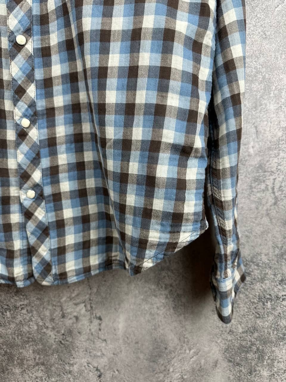 Wrangler Vintage Wrangler N.C.Plaid Flannel Shirt Pearl Western Style Size US L / EU 52-54 / 3 - 8 Thumbnail