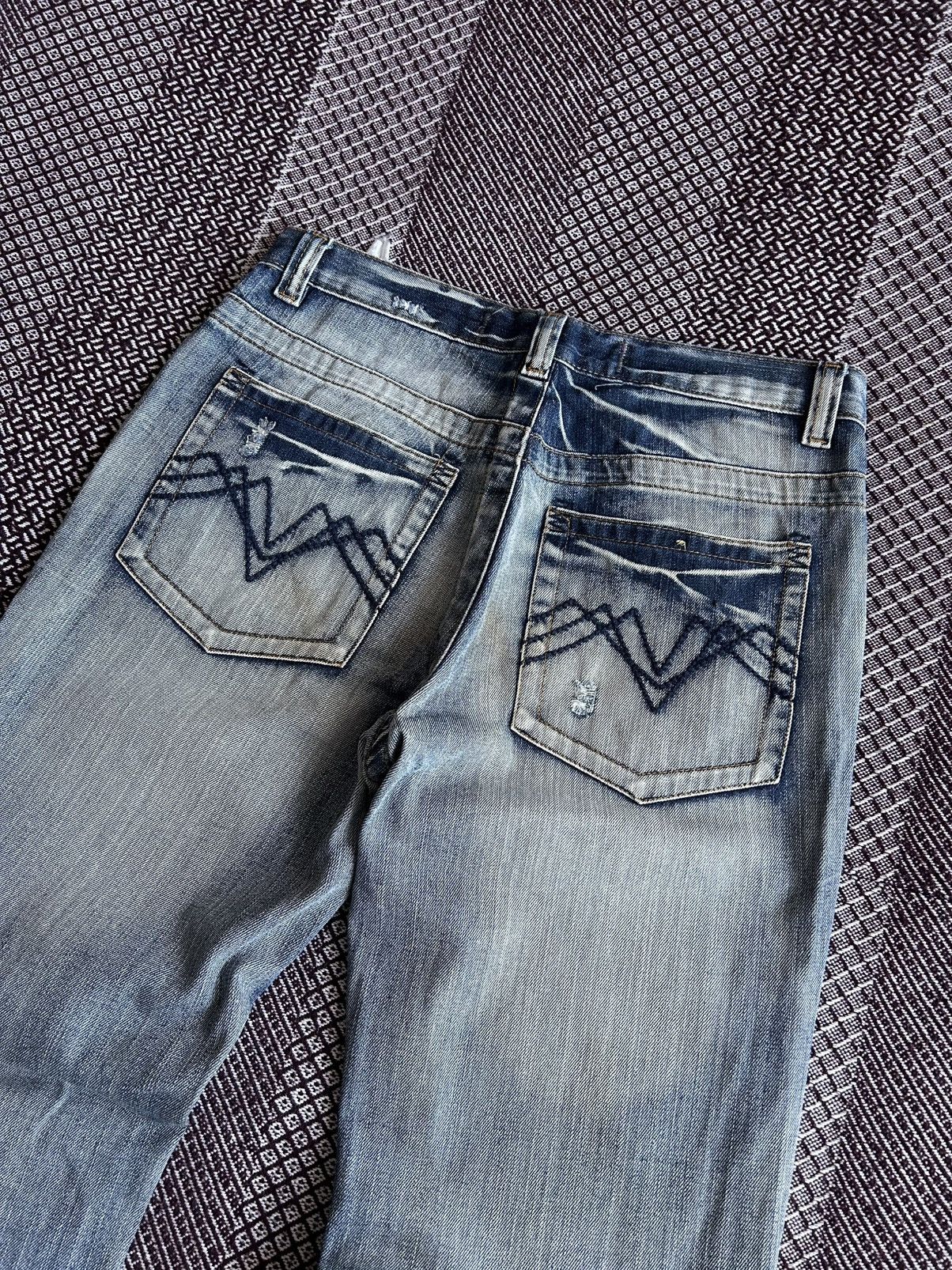 Japanese Brand Fishbone Japanese Style Faded Washed Jeans Y2K Size 33 Rare Size US 33 - 6 Thumbnail