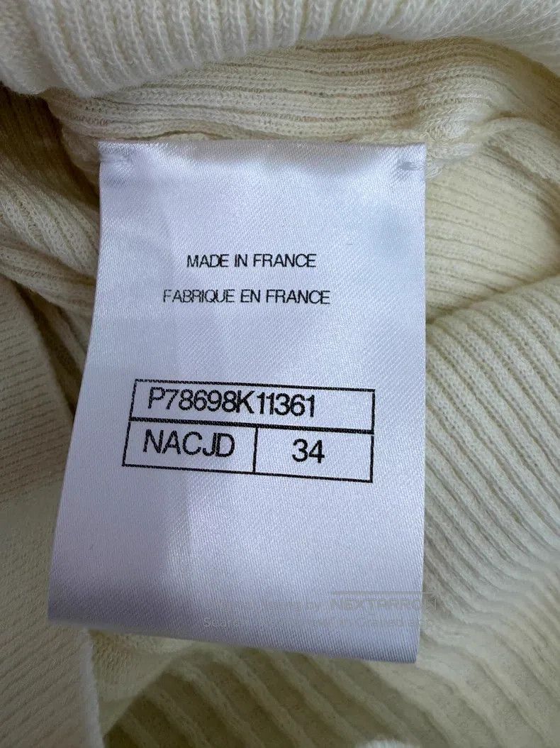 Chanel Chanel Beige small fish knitted short sleeves Size XXS / US 00 / IT 34 - 6 Thumbnail