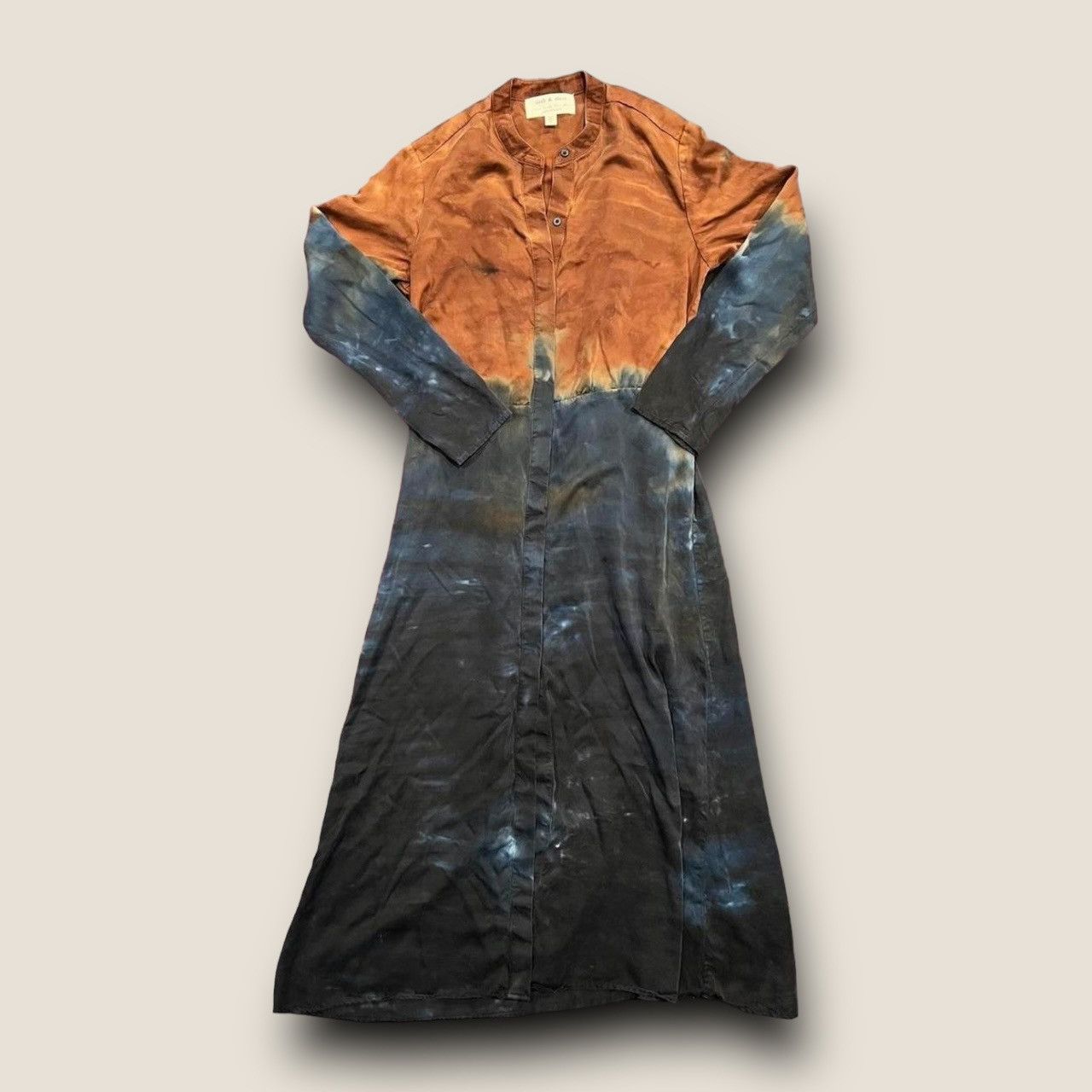 Cloth & Stone Perla Tie-Dye store Maxi Shirtdress Size Small .