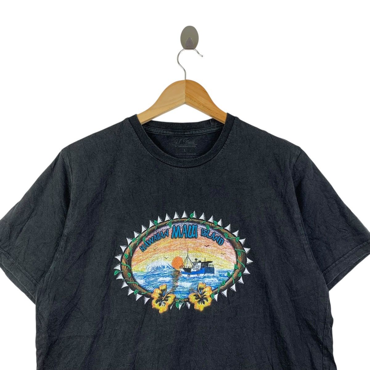 Vintage Vintage Hawaiian MAUI Island Sunset Tee Black Size US L / EU 52-54 / 3 - 2 Thumbnail