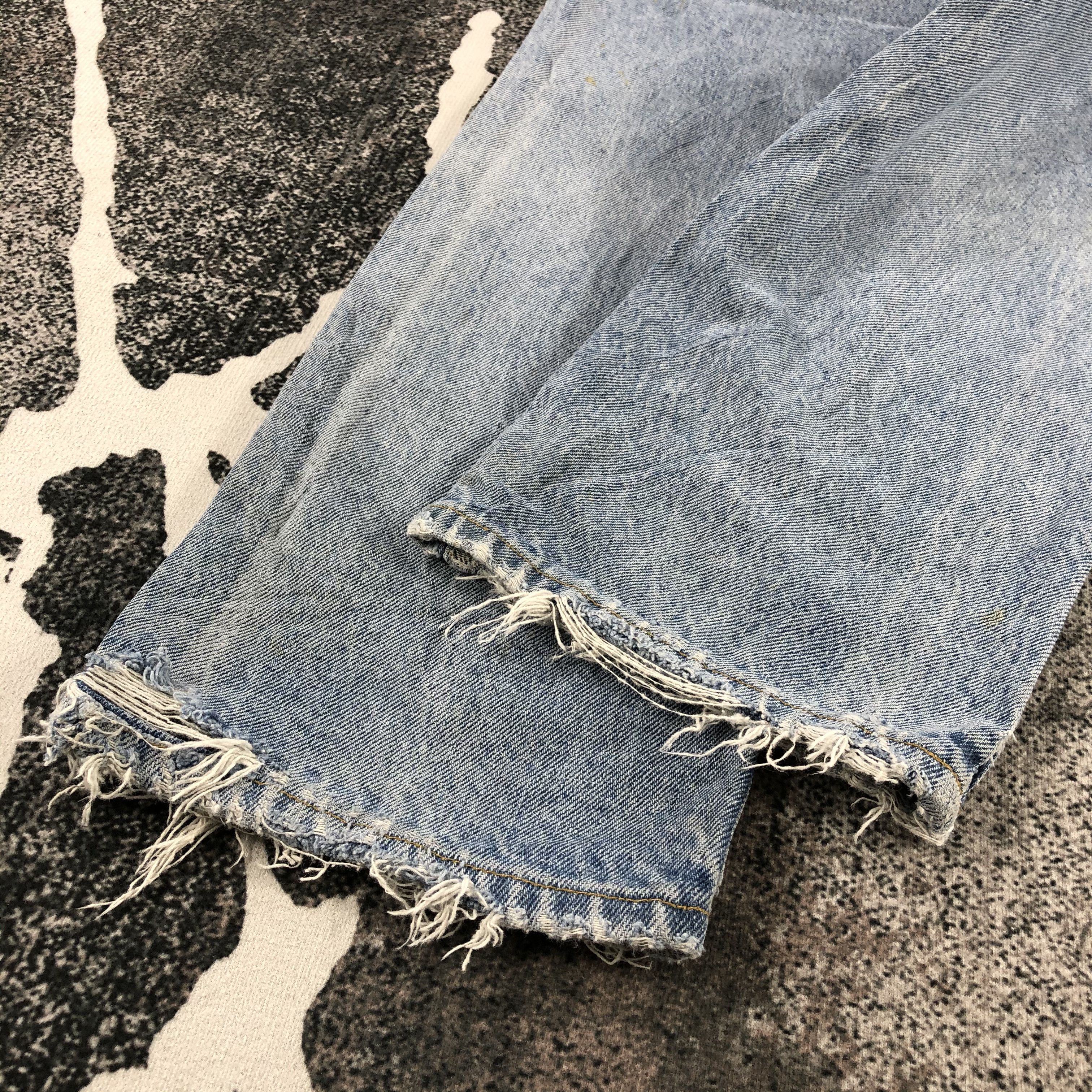 Levi's Vintage 90s Levis 619 Jeans Faded Blue Denim KJ1040 Size US 28 / EU 44 - 6 Thumbnail