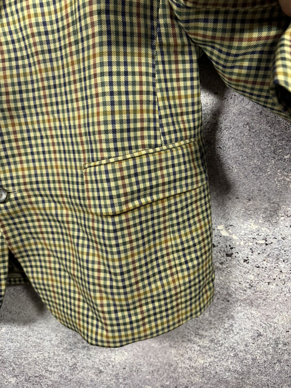 Burberry × Vintage Burberry’s Vintage Plaid Check Blazer Oldmoney Men’s Large Size 44R - 8 Thumbnail