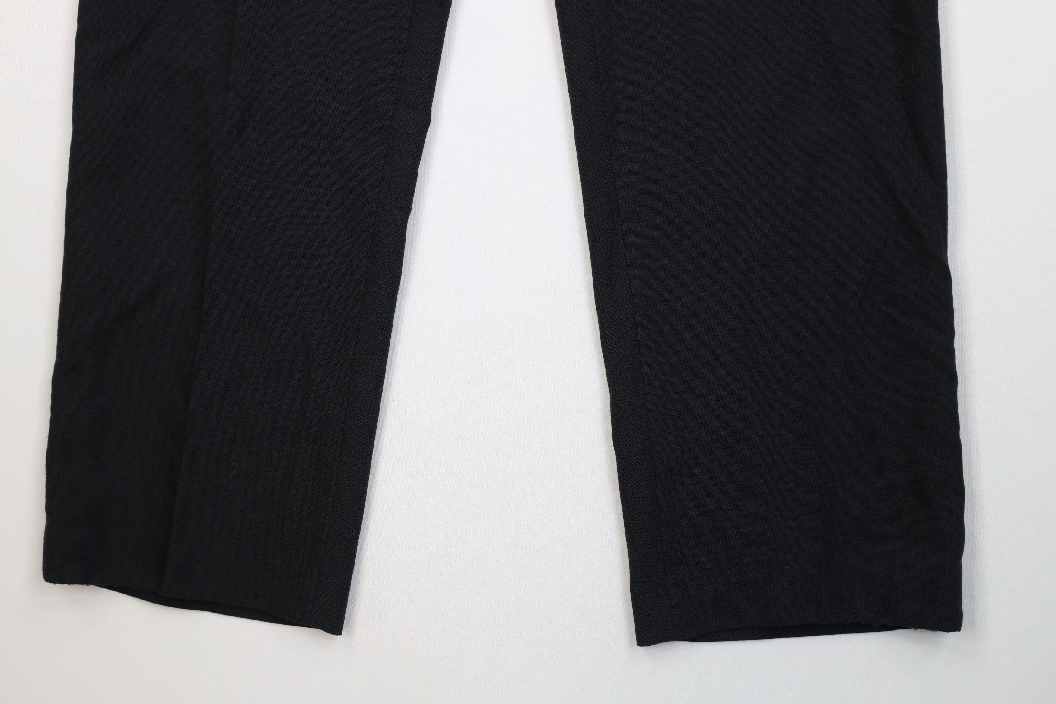 Vintage Vintage 70s Streetwear Knit Wide Leg Chino Pants Black USA Size US 36 / EU 52 - 4 Thumbnail