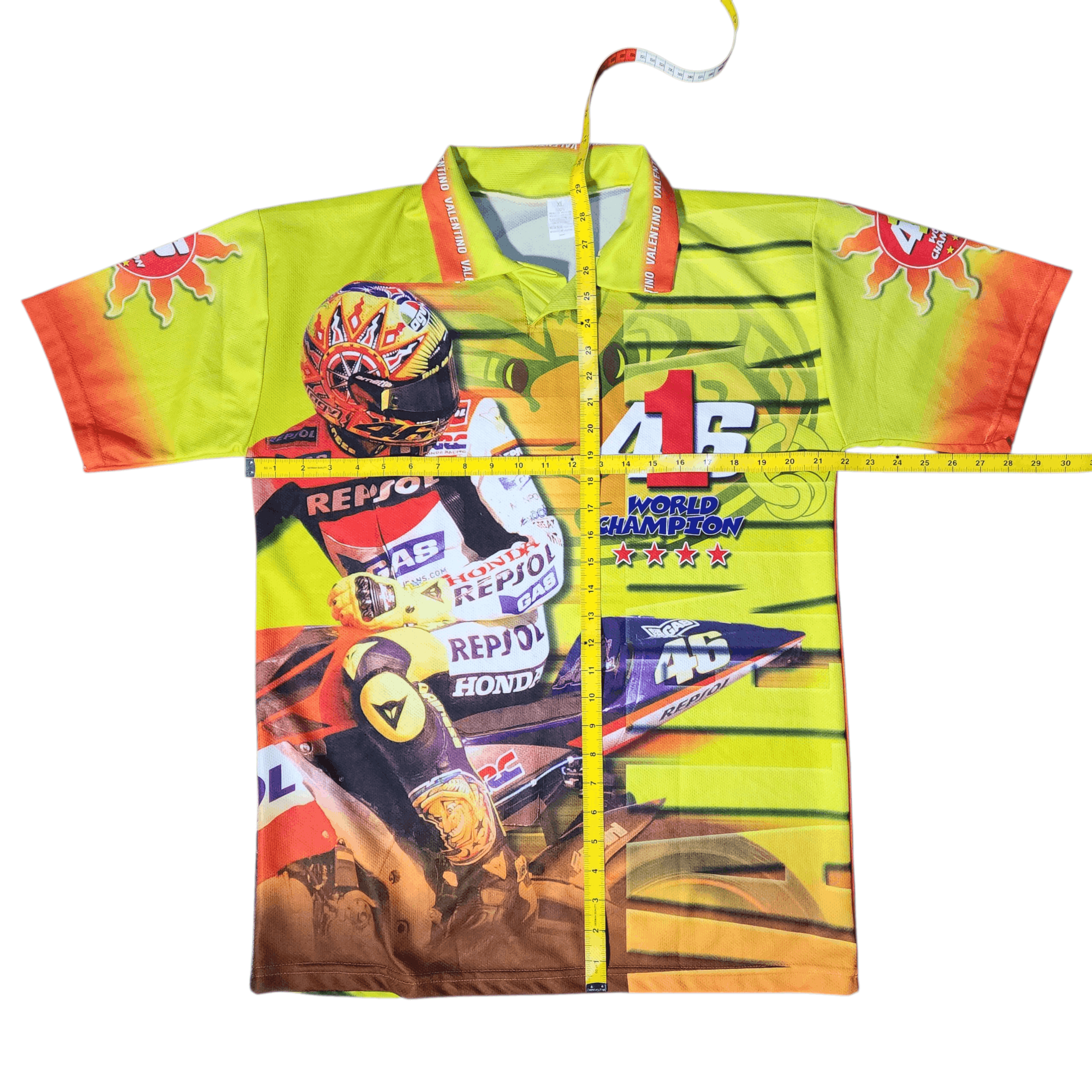 Vintage Vintage Jersey Valentino Rossi World Champion made in Italy Size US XL / EU 56 / 4 - 4 Thumbnail