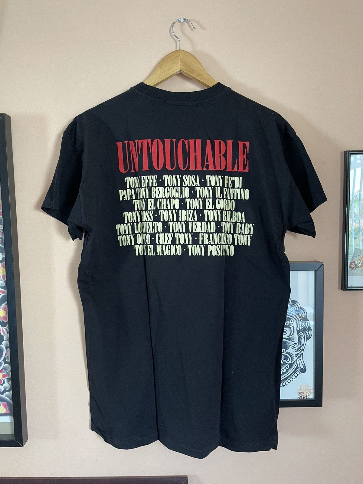 Tony Effe Dark Polo Gang Untouchable T-shirt