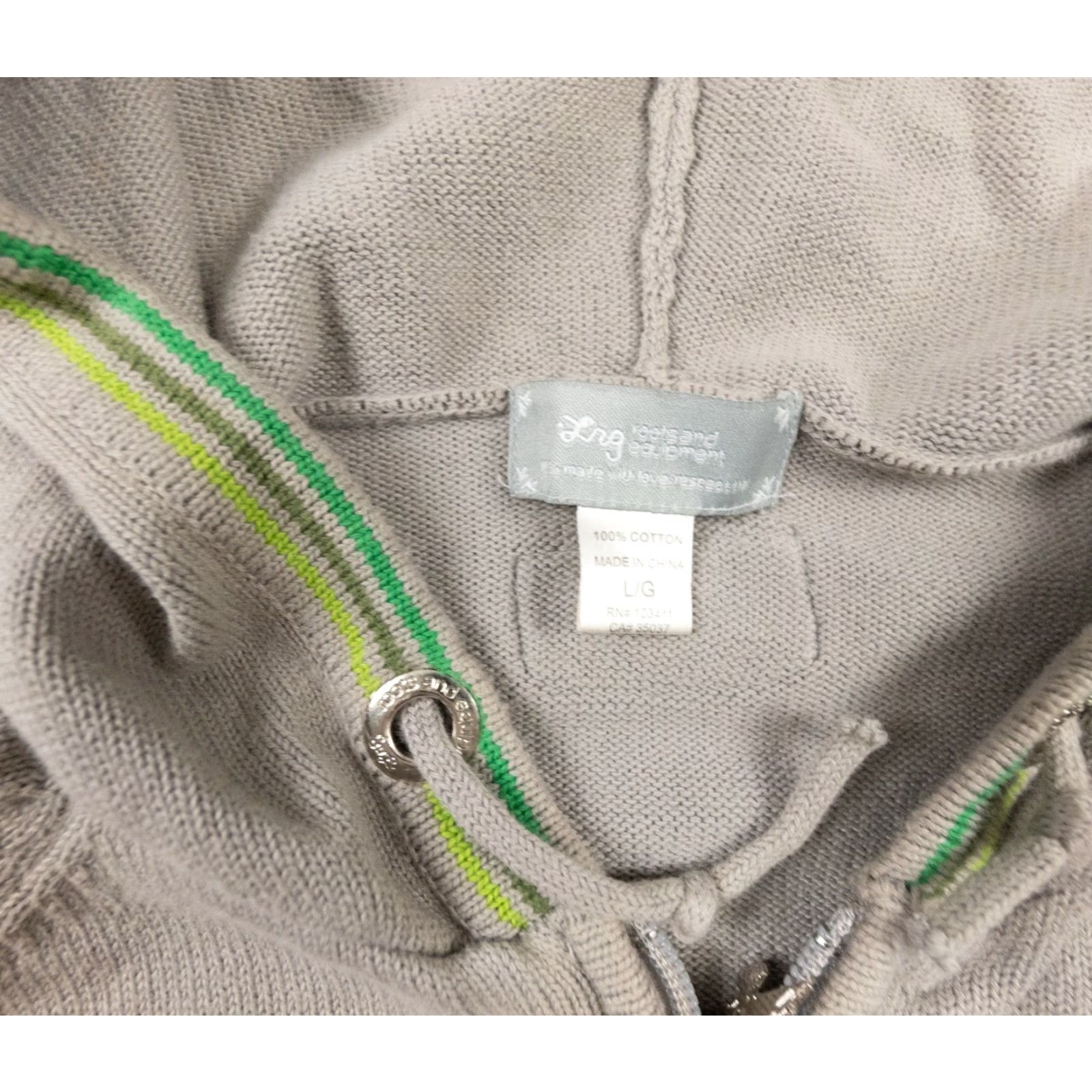 Vintage LRG Full Zip Hoodie Men’s Large Gray Knitted Long Sleeve Streetwear Size US L / EU 52-54 / 3 - 5 Thumbnail