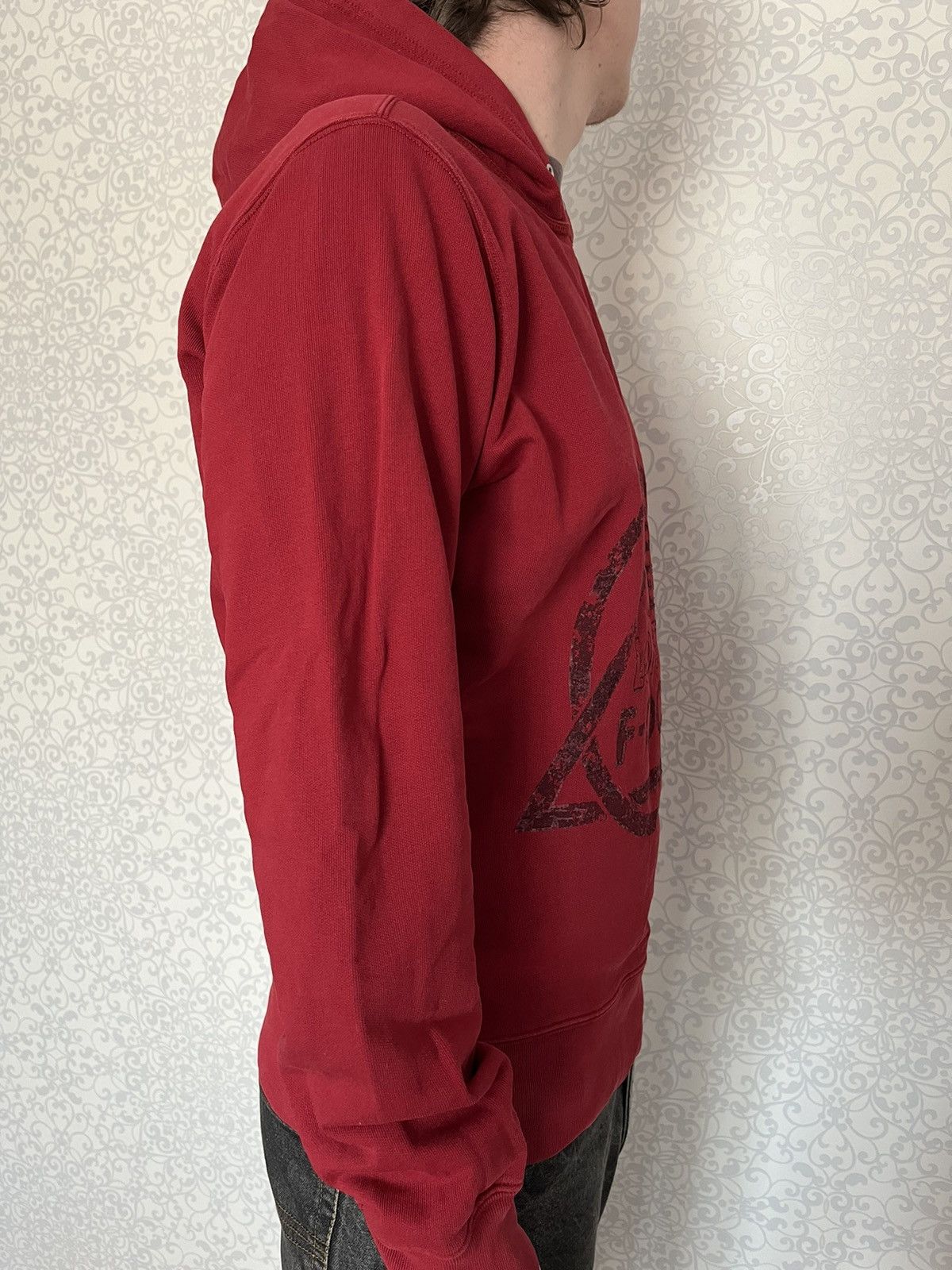 Designer × Diesel Diesel Lost In Focus Men Red Longsleeve Hoodie Size US L / EU 52-54 / 3 - 9 Thumbnail