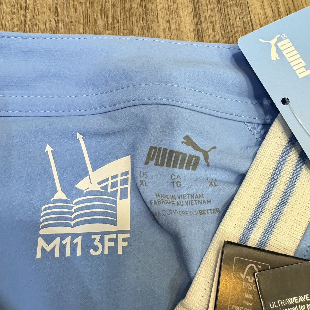 Puma Manchester city 23/24 player issue home shirt #9 Haaland Size US XL / EU 56 / 4 - 7 Thumbnail