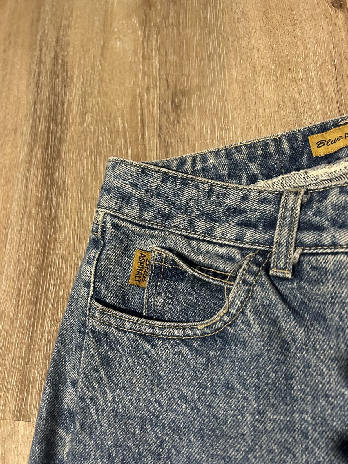 Vintage Vintage Blue Asphalt Bell Bottom Flare Jeans Size US 28 / EU 44 - 3 Thumbnail