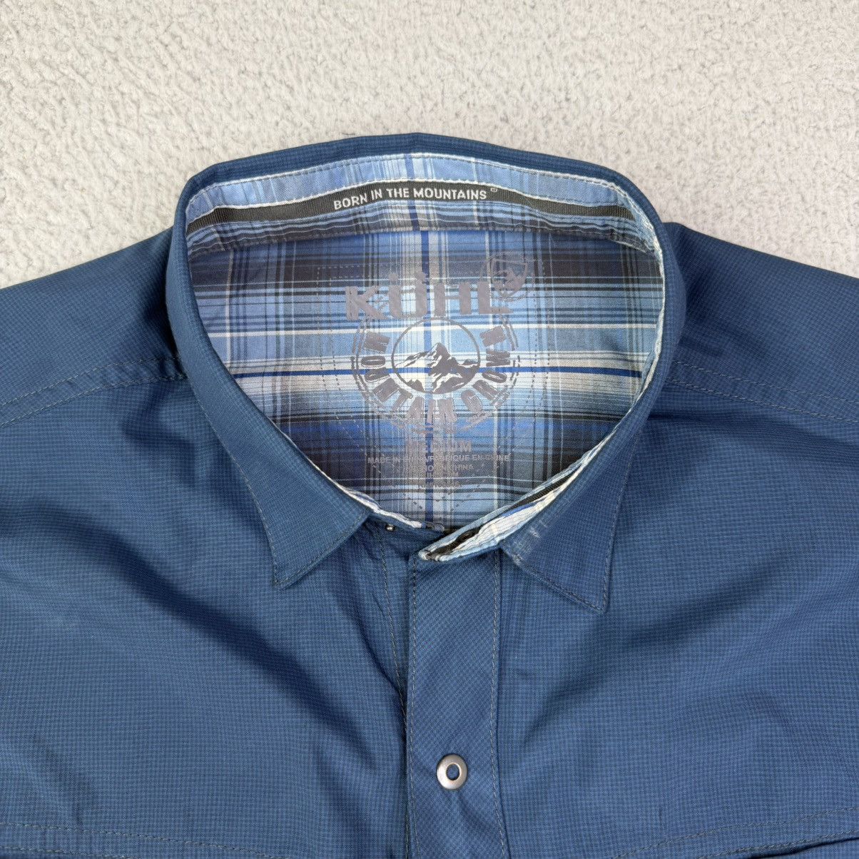 Kuhl Kuhl snap button blue shirt size M Size US M / EU 48-50 / 2 - 2 Thumbnail