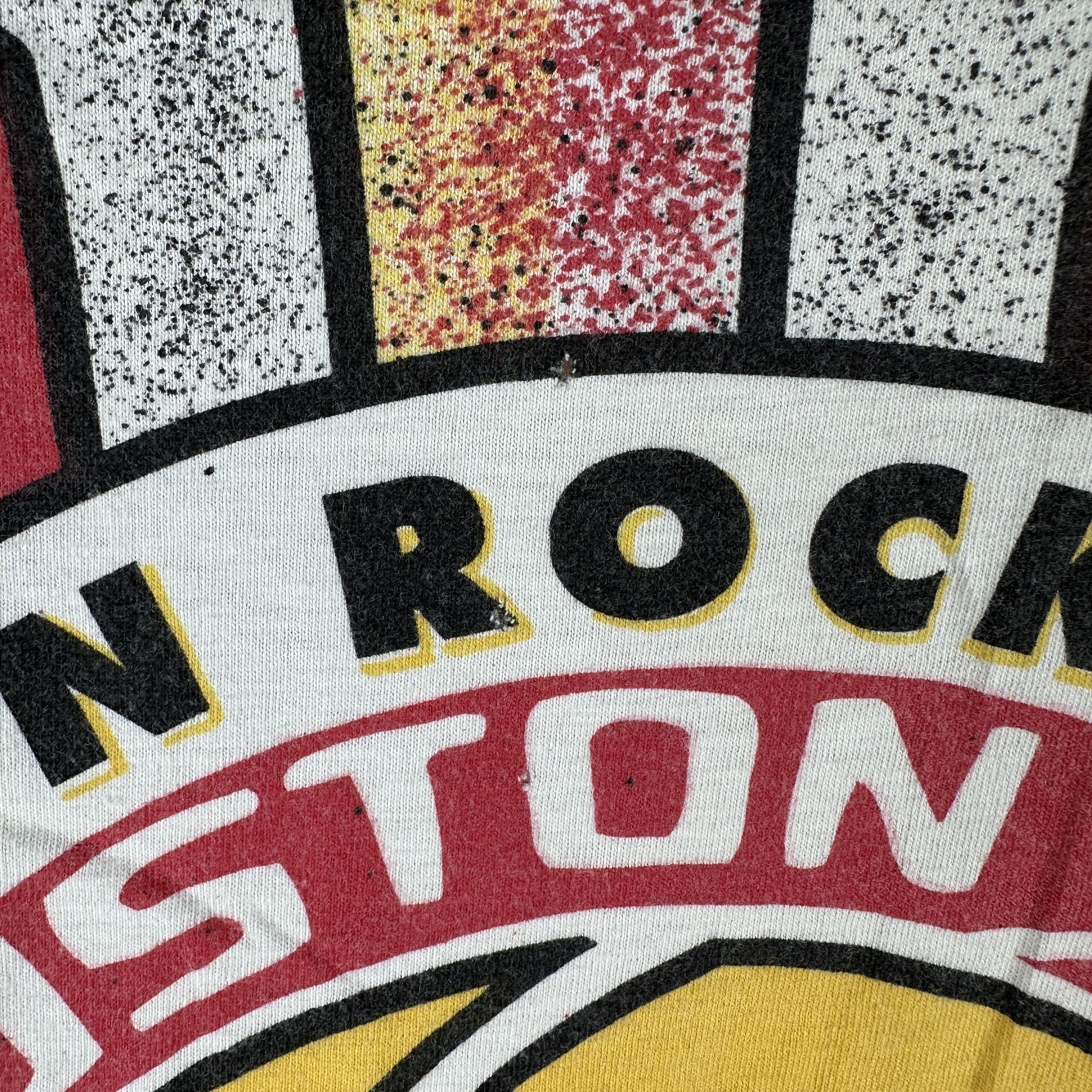 Vintage 90s Houston Rockets Basketball NBA AOP Single Stitch T-Shirt Size US XL / EU 56 / 4 - 7 Thumbnail