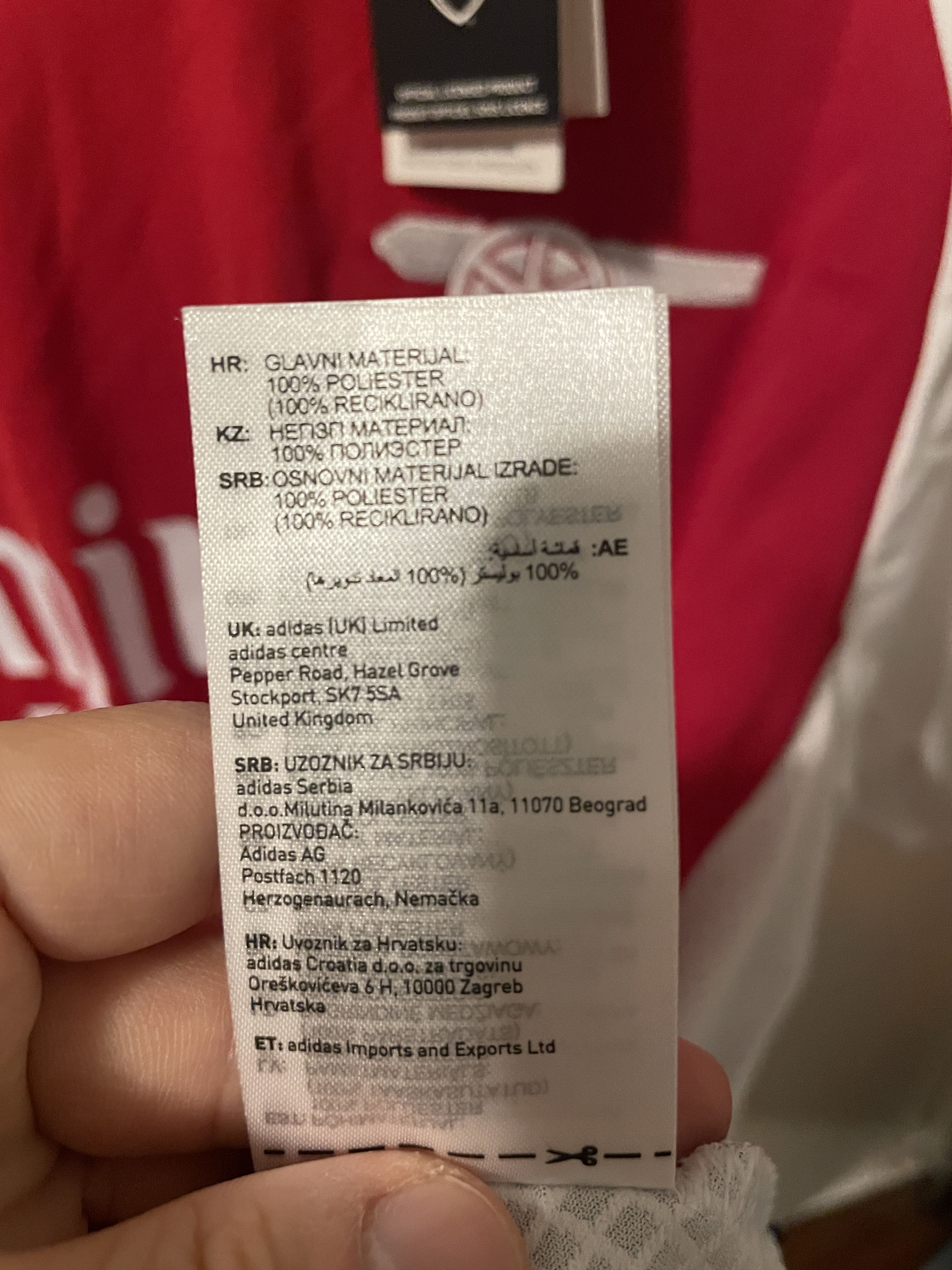 Other (Brand new)Arsenal Declan Rice home jersey w champions leagu Size US L / EU 52-54 / 3 - 5 Thumbnail