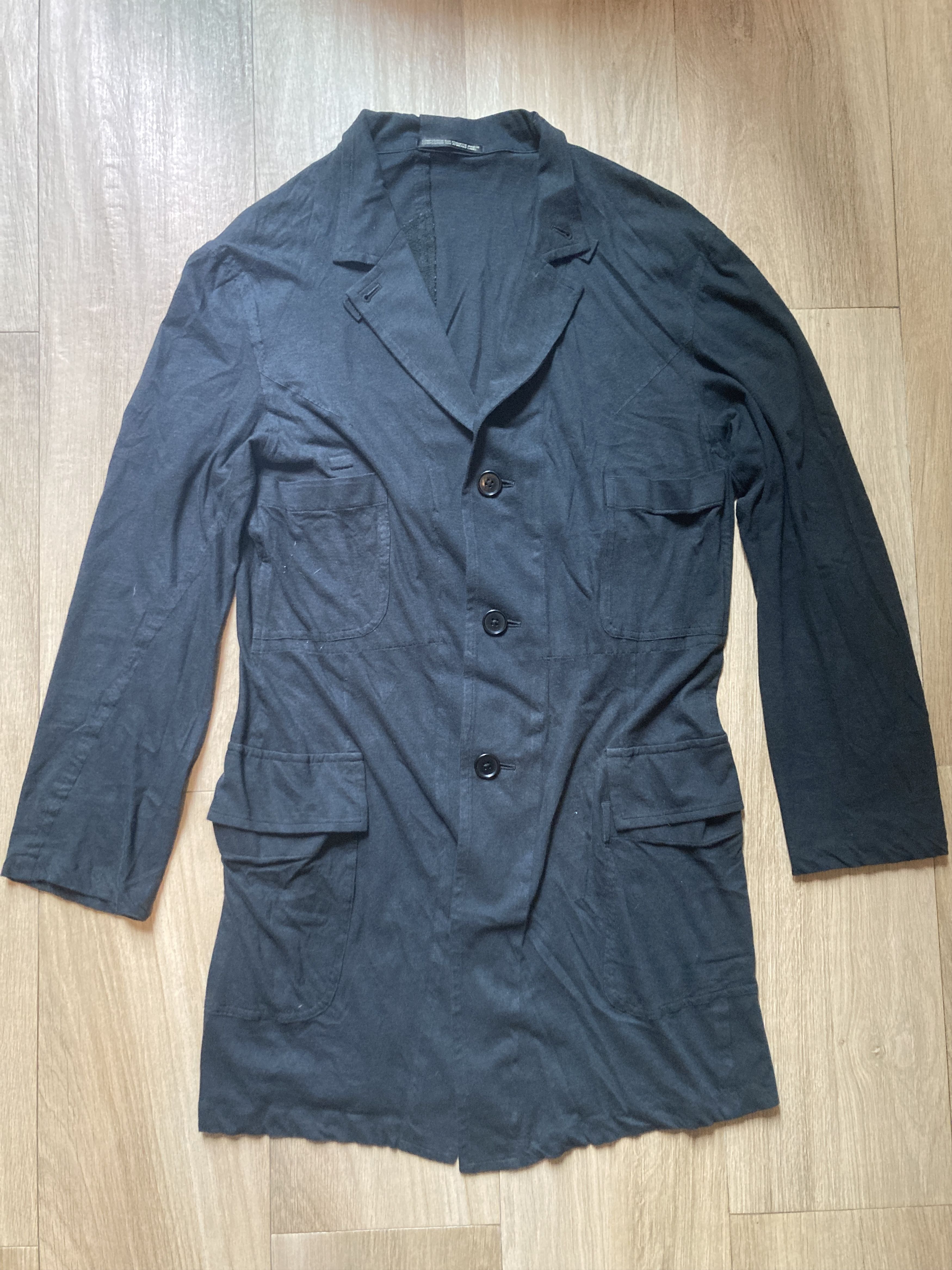 Yohji Yamamoto Yohji Yamamoto Pour Homme Loose Patched Back Blazer Jacket Size US M / EU 48-50 / 2 - 8 Thumbnail