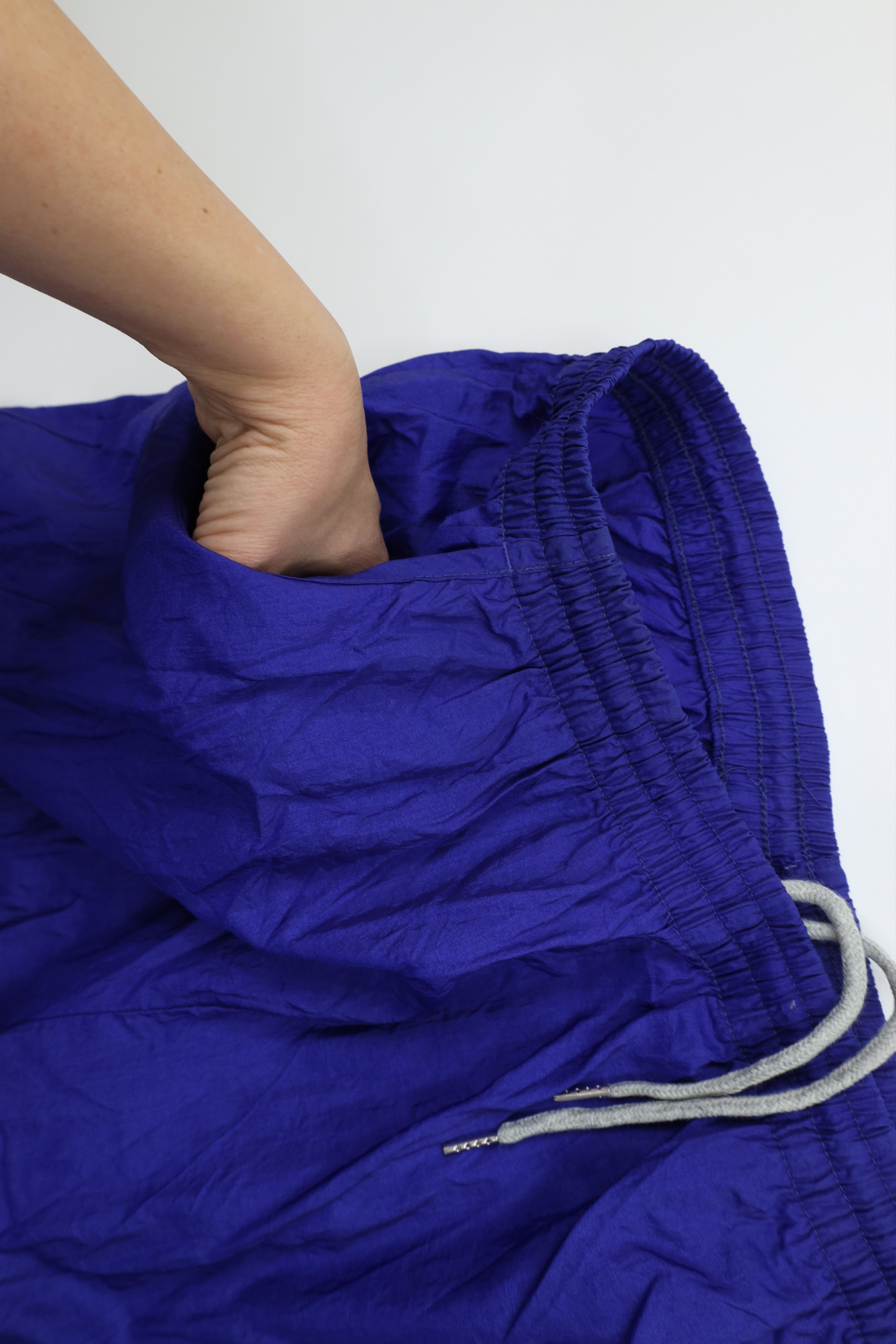 Reebok Vintage 90s Reebok Windbreaker Joggers Pants Blue Nylon Size US 38 / EU 54 - 6 Thumbnail