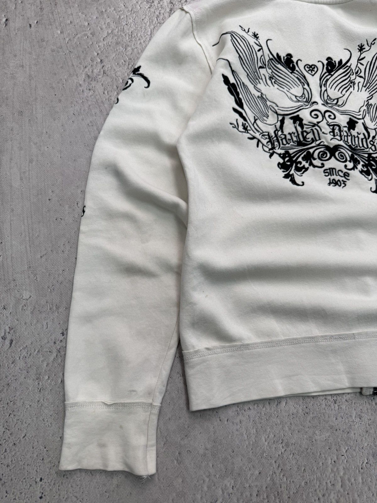 Harley Davidson × Hysteric Glamour × If Six Was Nine 2000s Japanese Punk Grunge Fur HODED Jacket opium style Size M / US 6-8 / IT 42-44 - 14 Thumbnail