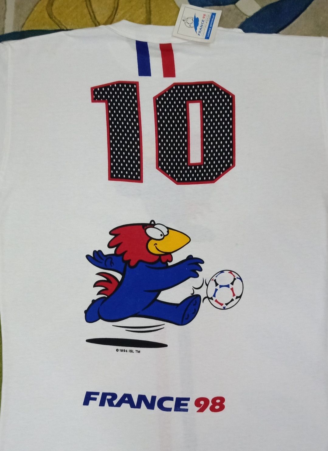 Vintage Vintage NOS France 98 World Cup Official Licensed T-shirt Size US L / EU 52-54 / 3 - 15 Thumbnail
