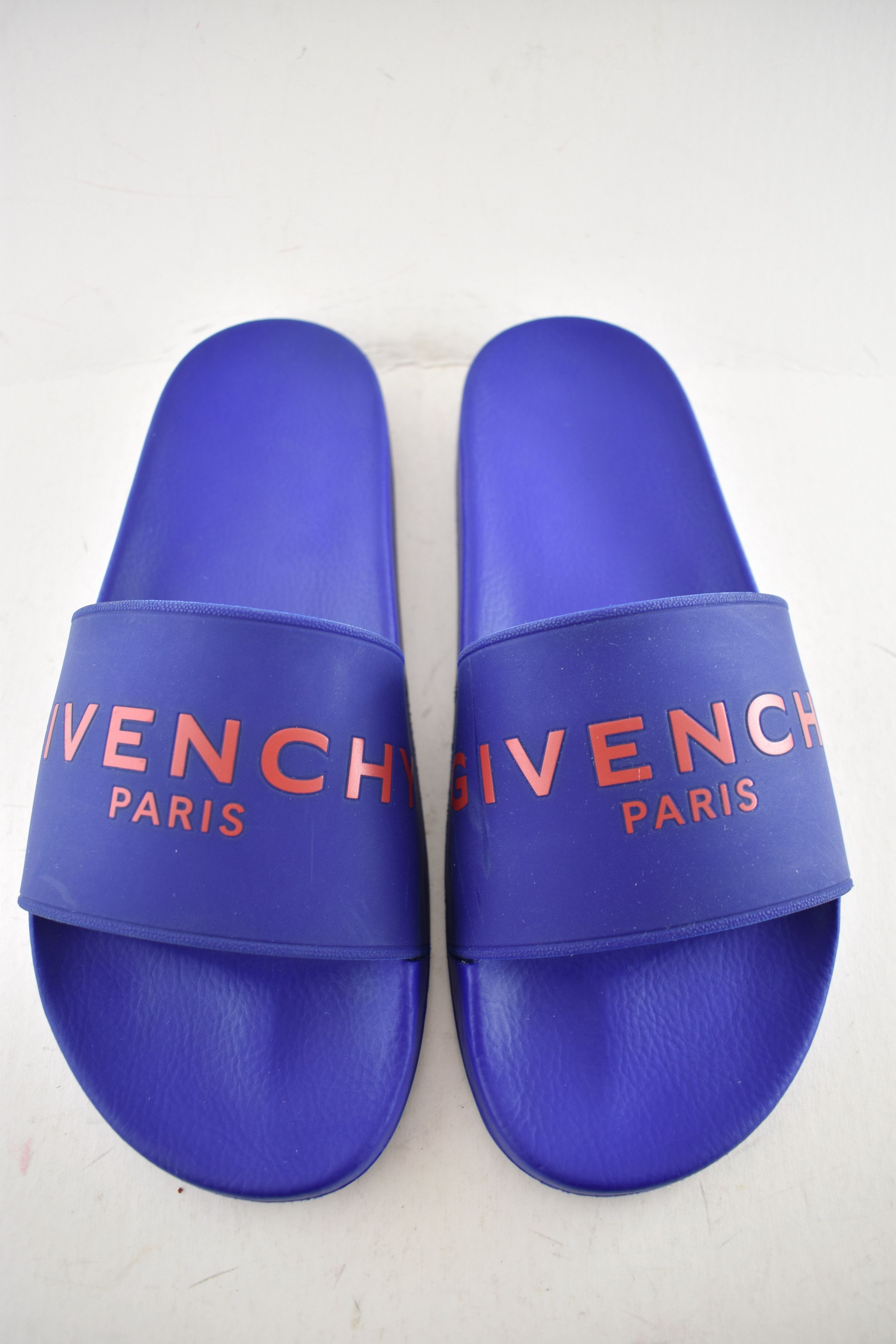 Givenchy Paris Red Logo Rubber Pool Slide Sandal Flip Flop 44 11 Size US 11 / EU 44 - 5 Thumbnail