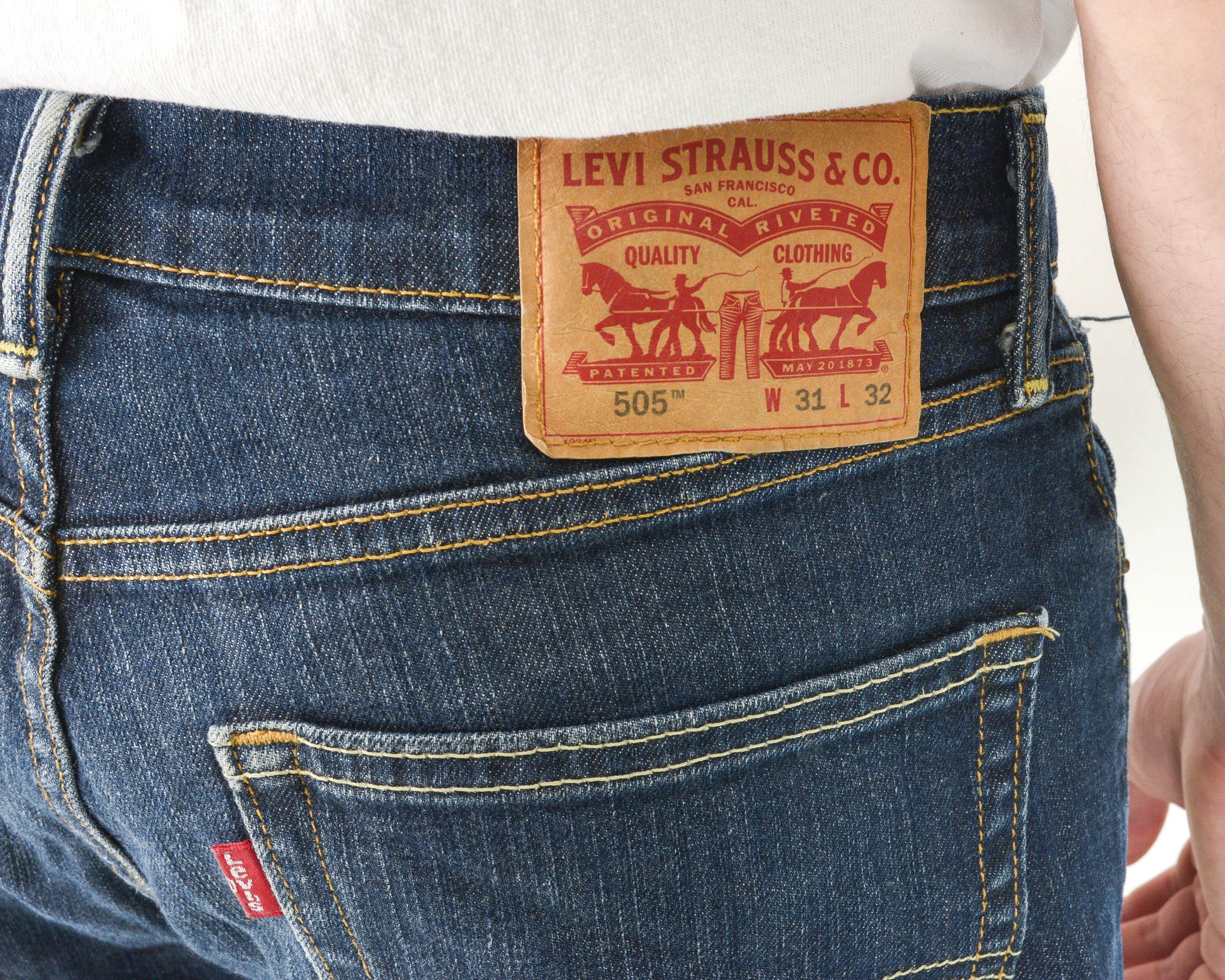 Levi's 505 Mens W31 L28 Regular Straight Jeans Denim Pants Trousers Size US 31 - 5 Thumbnail