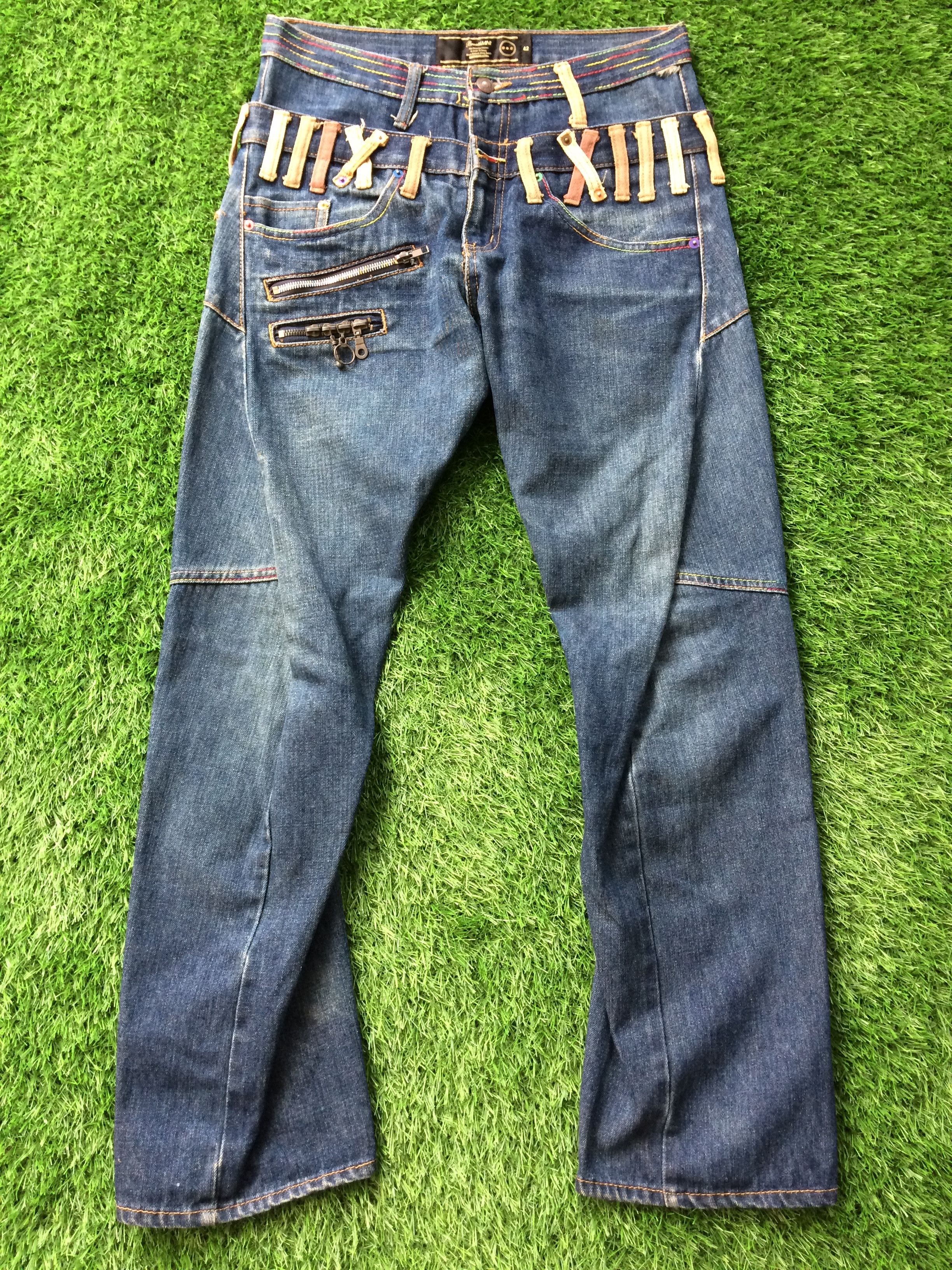 Japanese Brand Japanese Multi Pocket Denim Jeans D-702 Size US 30 / EU 46 - 1 Thumbnail