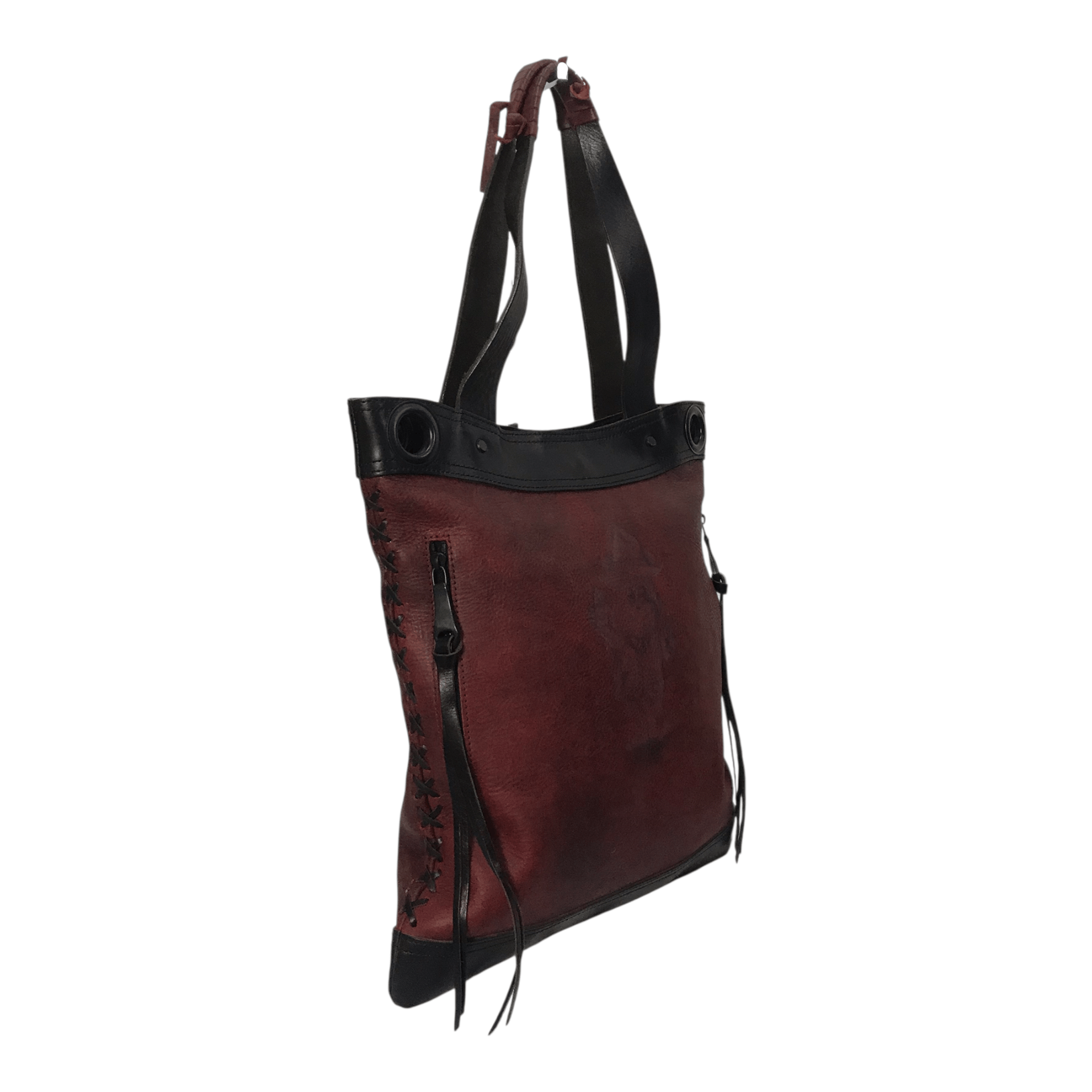 Japanese Brand Vermilion Leather Tote Bag Size ONE SIZE - 6 Thumbnail