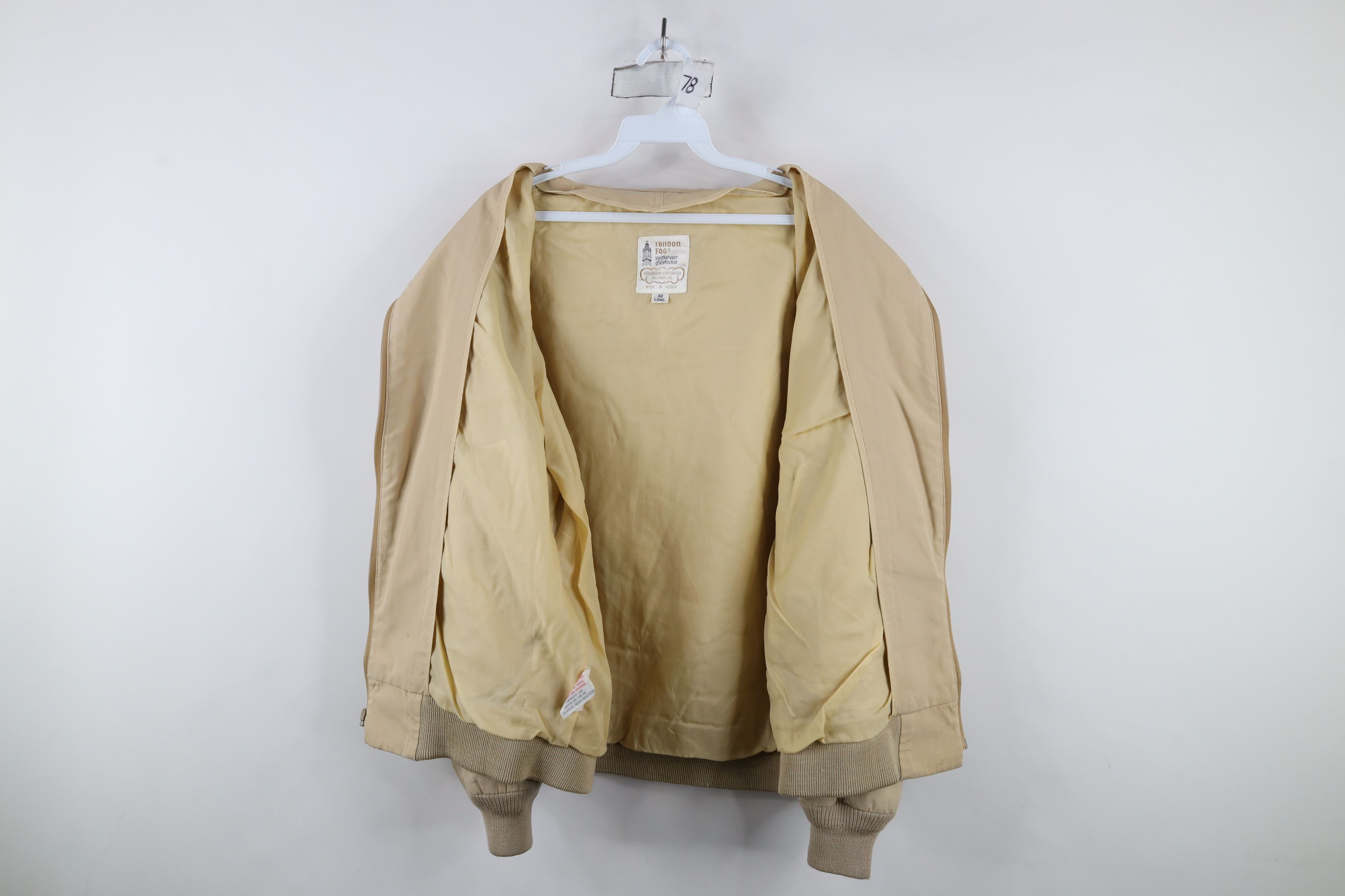 Vintage Vintage 70s Streetwear Cafe Racer Bomber Jacket Beige Size US XL / EU 56 / 4 - 13 Thumbnail