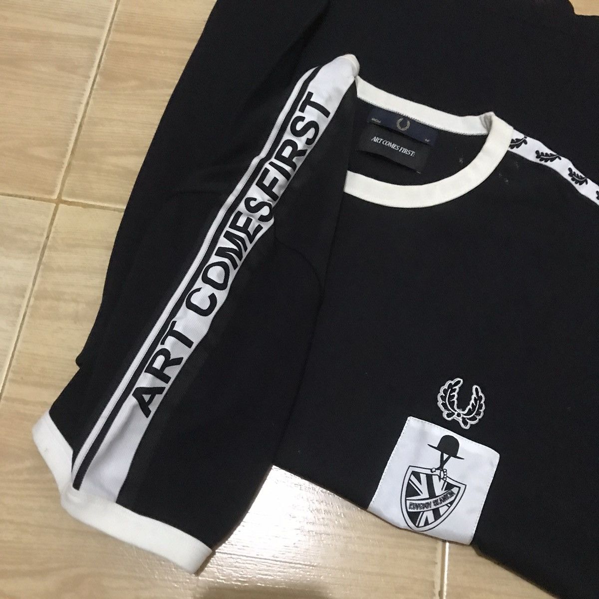 Art Comes First × Fred Perry FRED PERRY X ART COMES FIRST RINGER TEE Taped Ringer tee new Size US XL / EU 56 / 4 - 5 Thumbnail