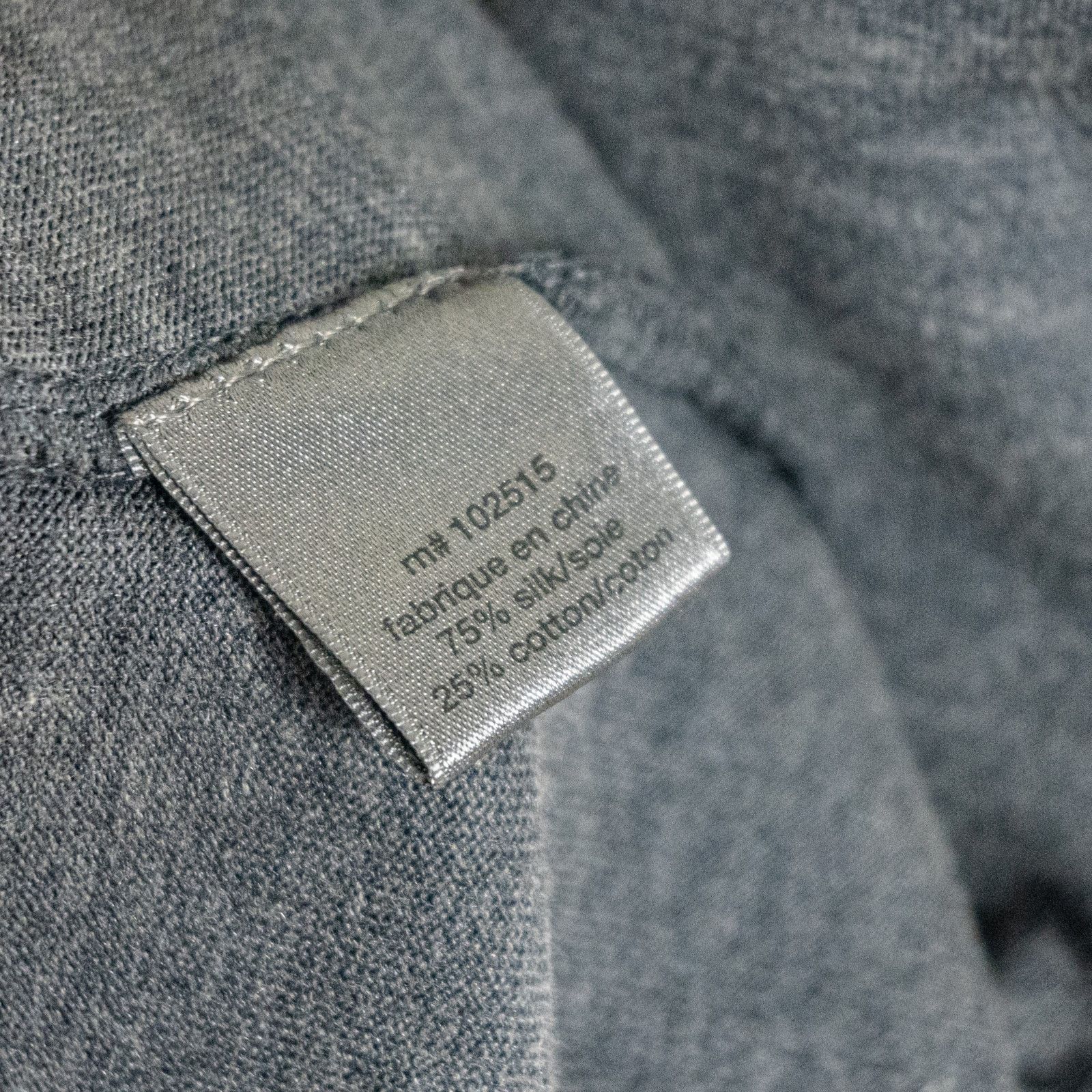 John Varvatos John Varvatos Collection Silk Cotton Button up Shirt Gray Size US L / EU 52-54 / 3 - 5 Thumbnail