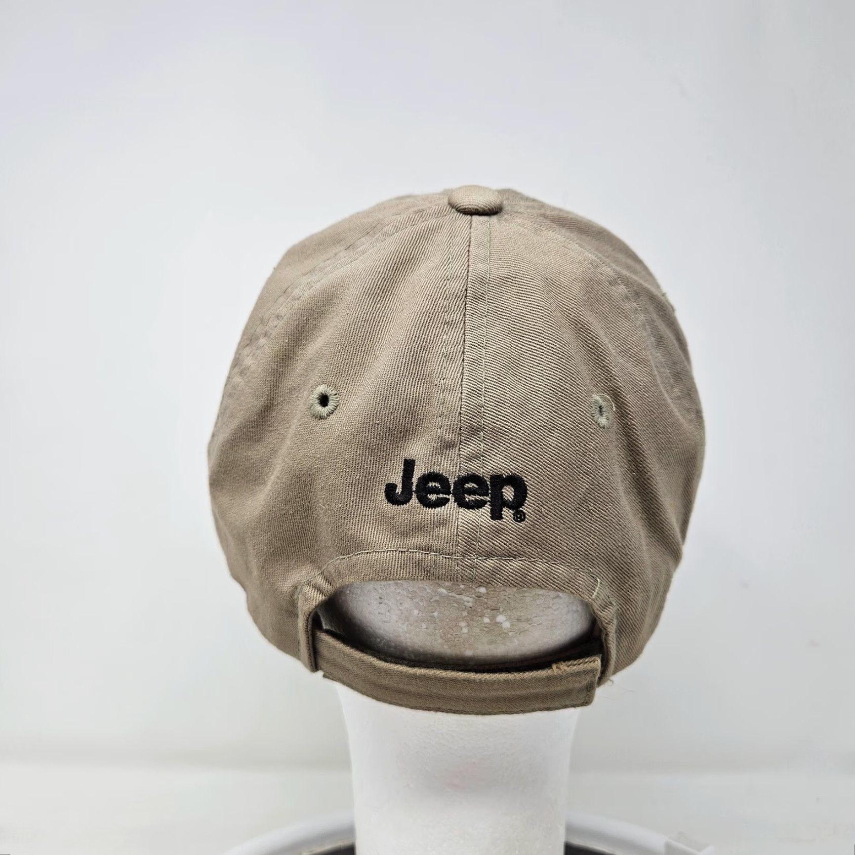Jeep VINTAGE Jeep Compass Hat Cap Strap Back One Size Khaki Magic Headwear Mens Cotton Size ONE SIZE - 4 Thumbnail