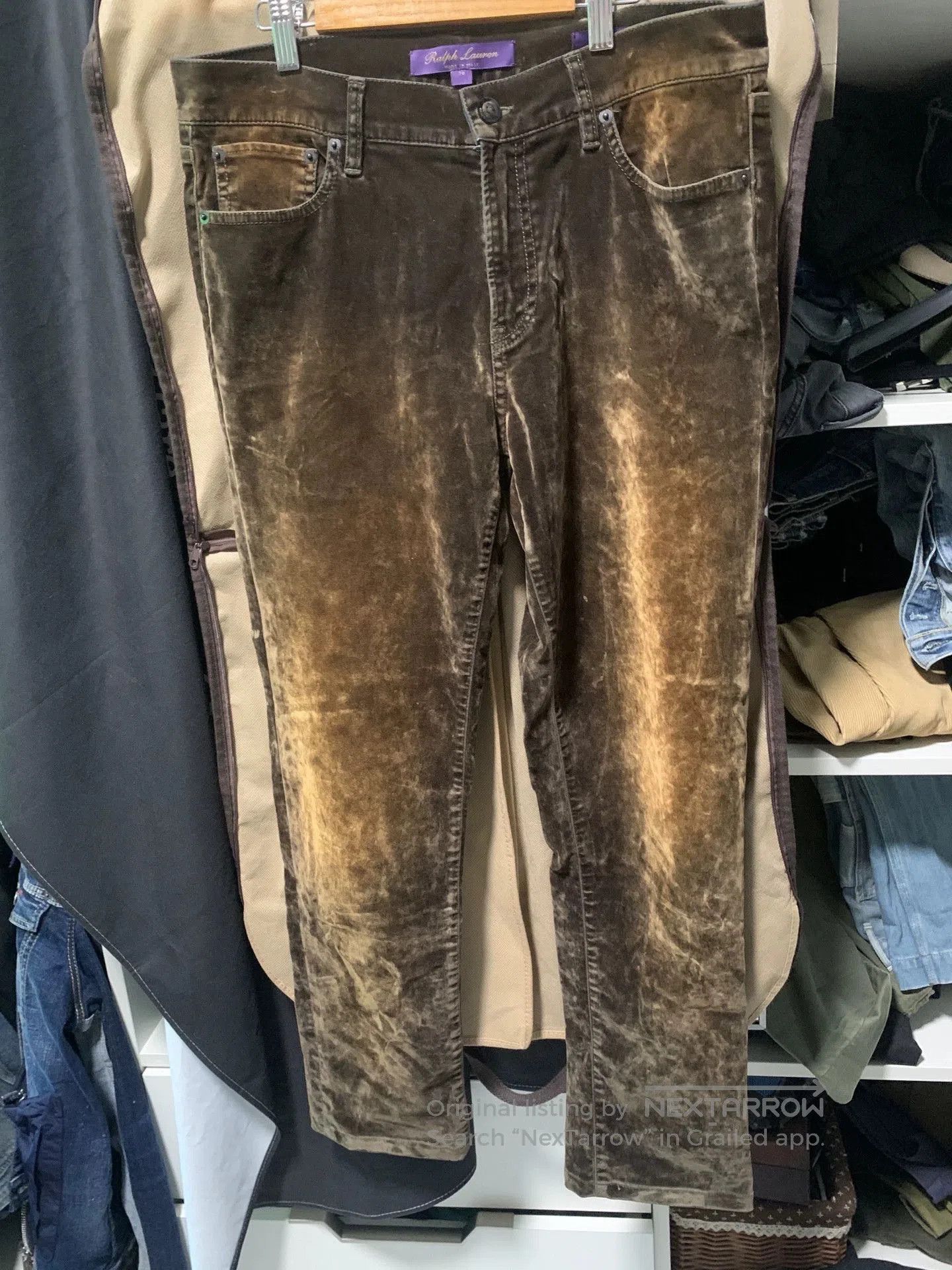Ralph Lauren Purple Label ralph lauren 50th anniversary velvet pants. Size US 30 / EU 46 - 1 Thumbnail
