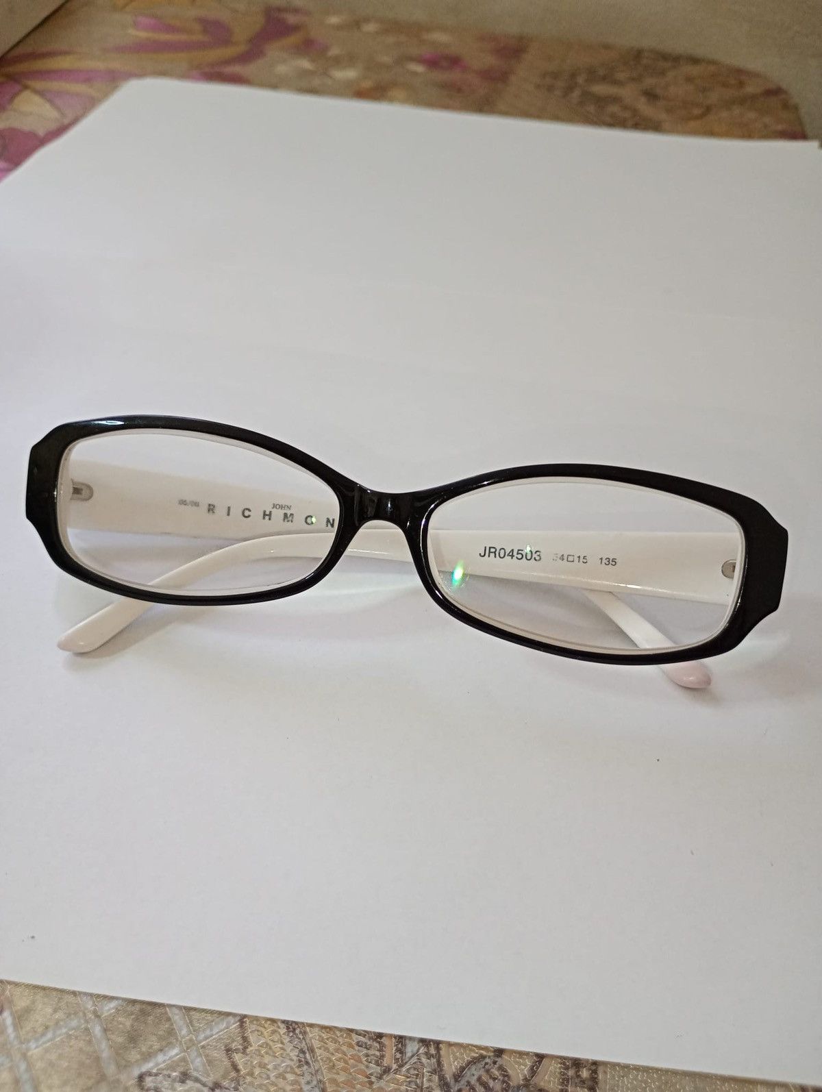 John Richmond Richmond RICH Rhinestone Eyeglass Frames White Size ONE SIZE - 3 Thumbnail