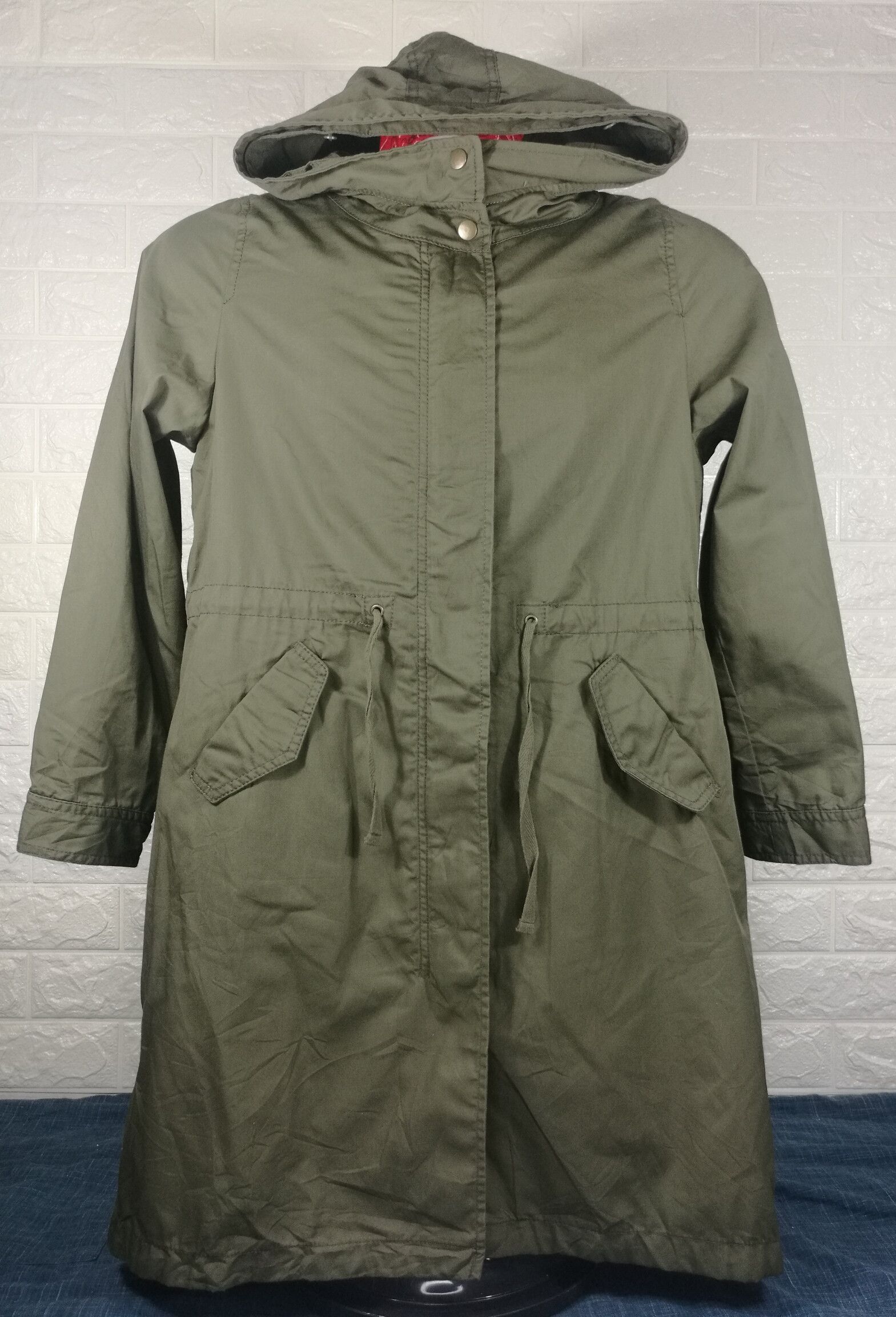 Japanese Brand Vintage Earth Music & Ecology Army Hooded Jacket Size M / US 6-8 / IT 42-44 - 1 Thumbnail