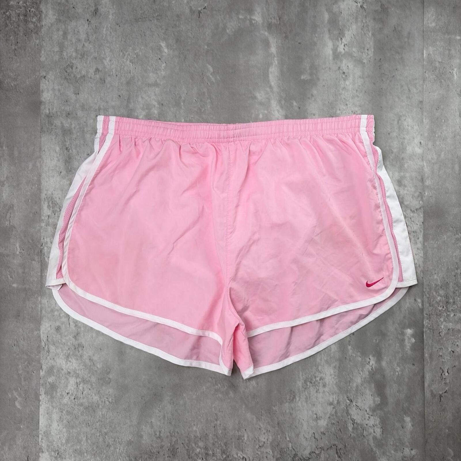 Nike Y2K Pink Nike Swoosh Grunge Mini Dri Fit Running Shorts Size 36" / US 14 / IT 50 - 1 Thumbnail