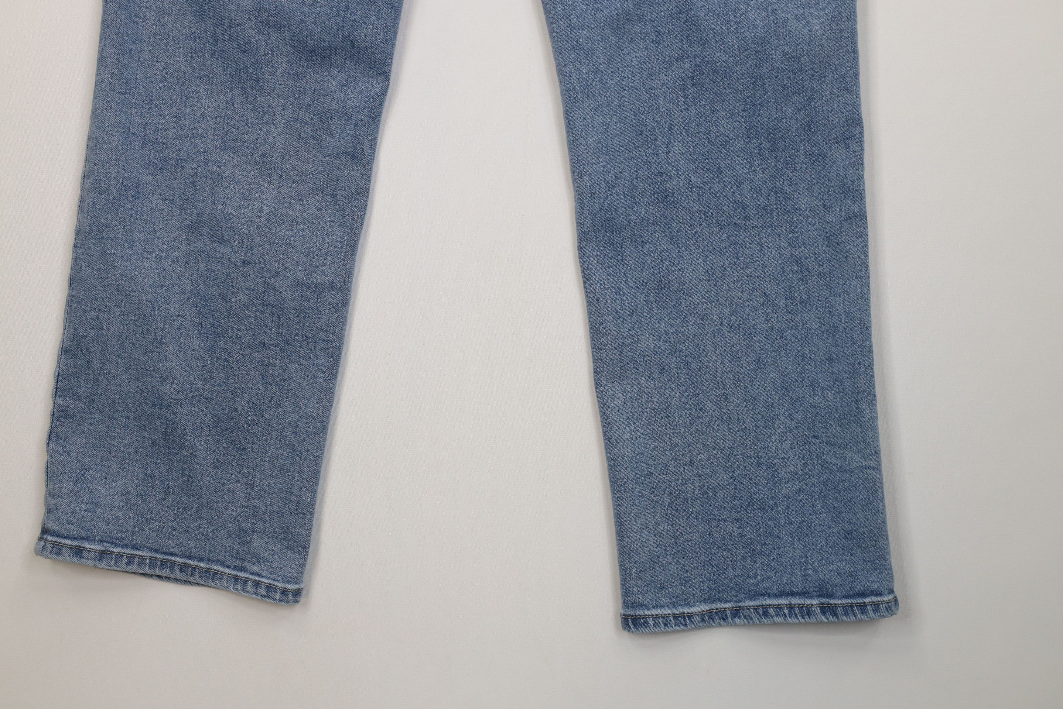 Vintage Hudson Jeans Faded Stretch Straight Leg Denim Jeans Icy Blue Size 34" / US 12 / IT 48 - 12 Thumbnail