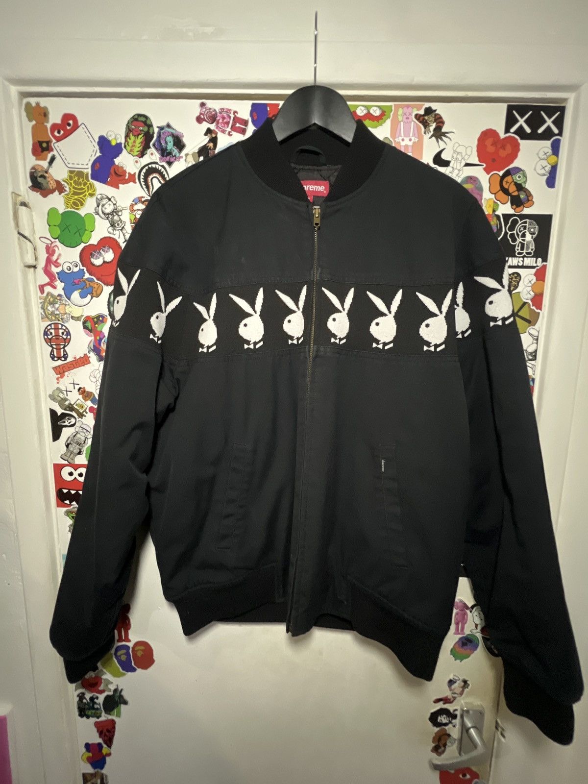 Supreme Used Supreme Playboy Crew Jacket Authentic Size M Rare