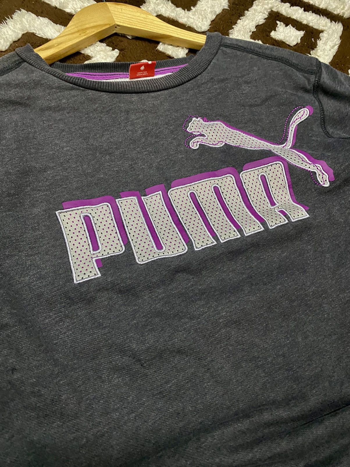 Puma × Vintage RARE Y2K PUMA SWEATSHIRT Size US M / EU 48-50 / 2 - 2 Thumbnail