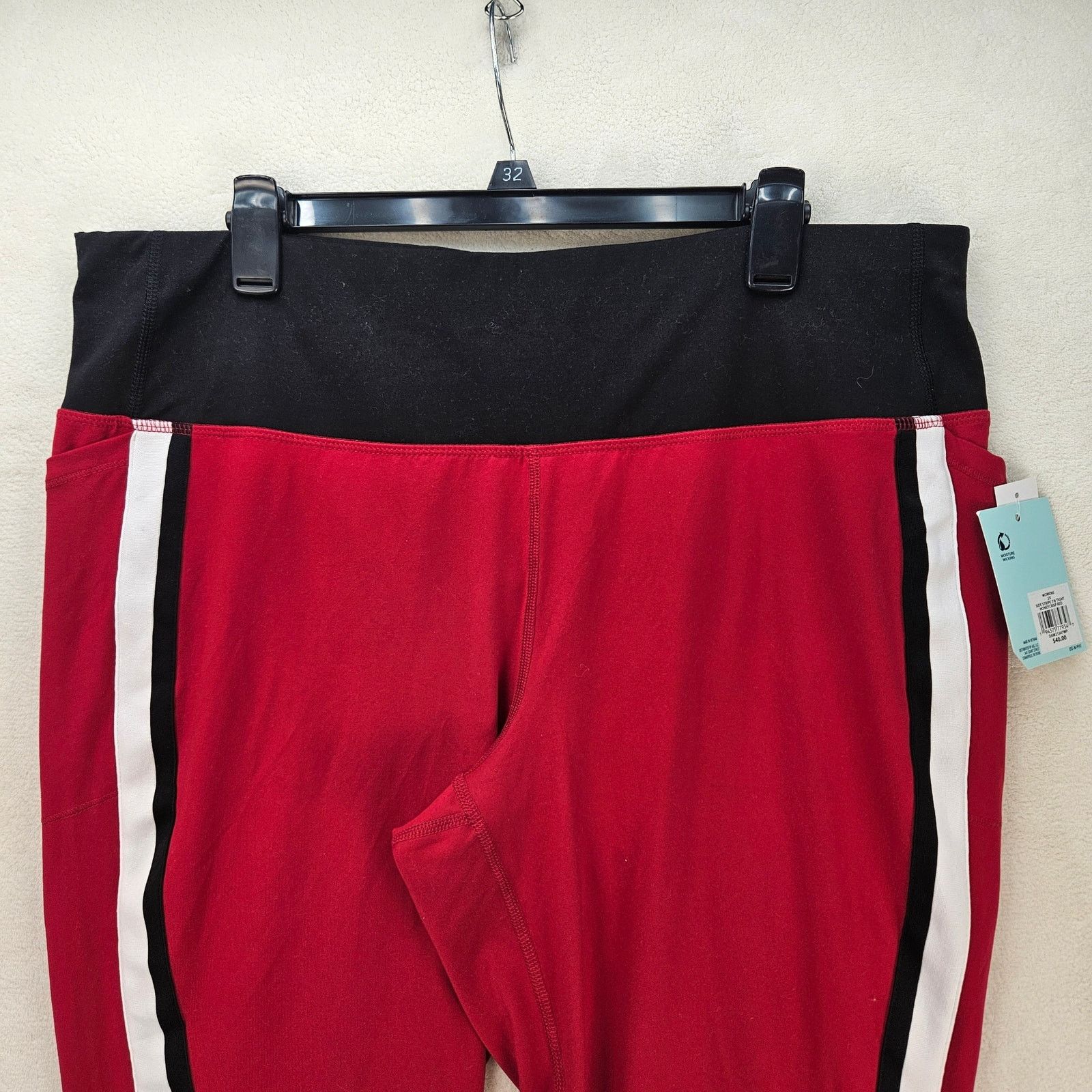 Other DSG WOMEN'S 2X SIDE STRIPE 7/8 TIGHT HONEY CRISP RED NWT Size 37" - 2 Thumbnail